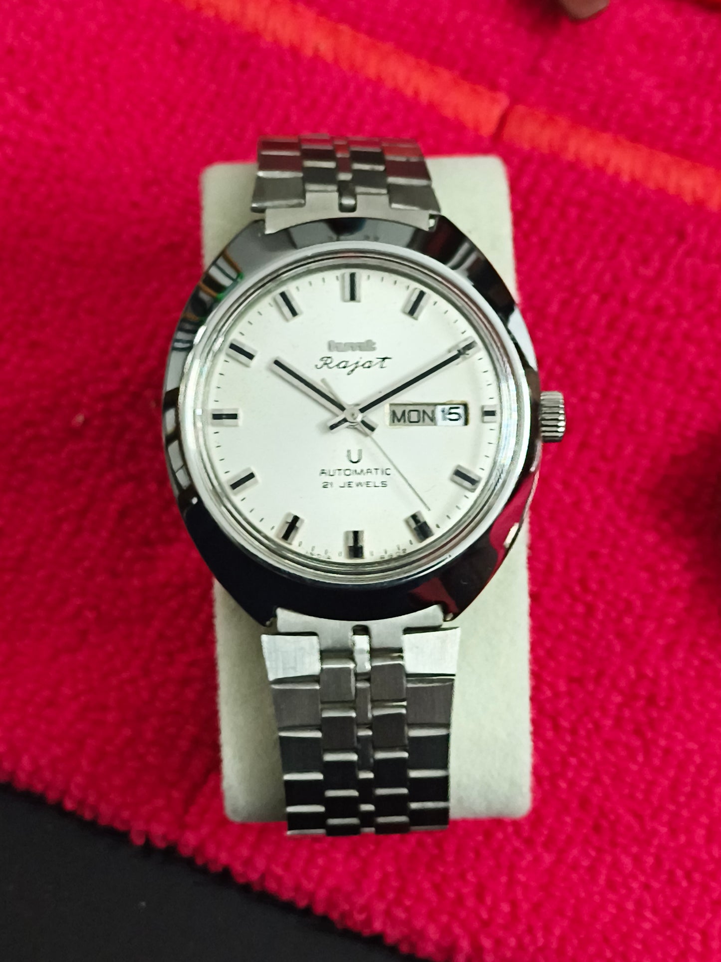 HMT Rajat Automatic Vintage Watch with White Dial