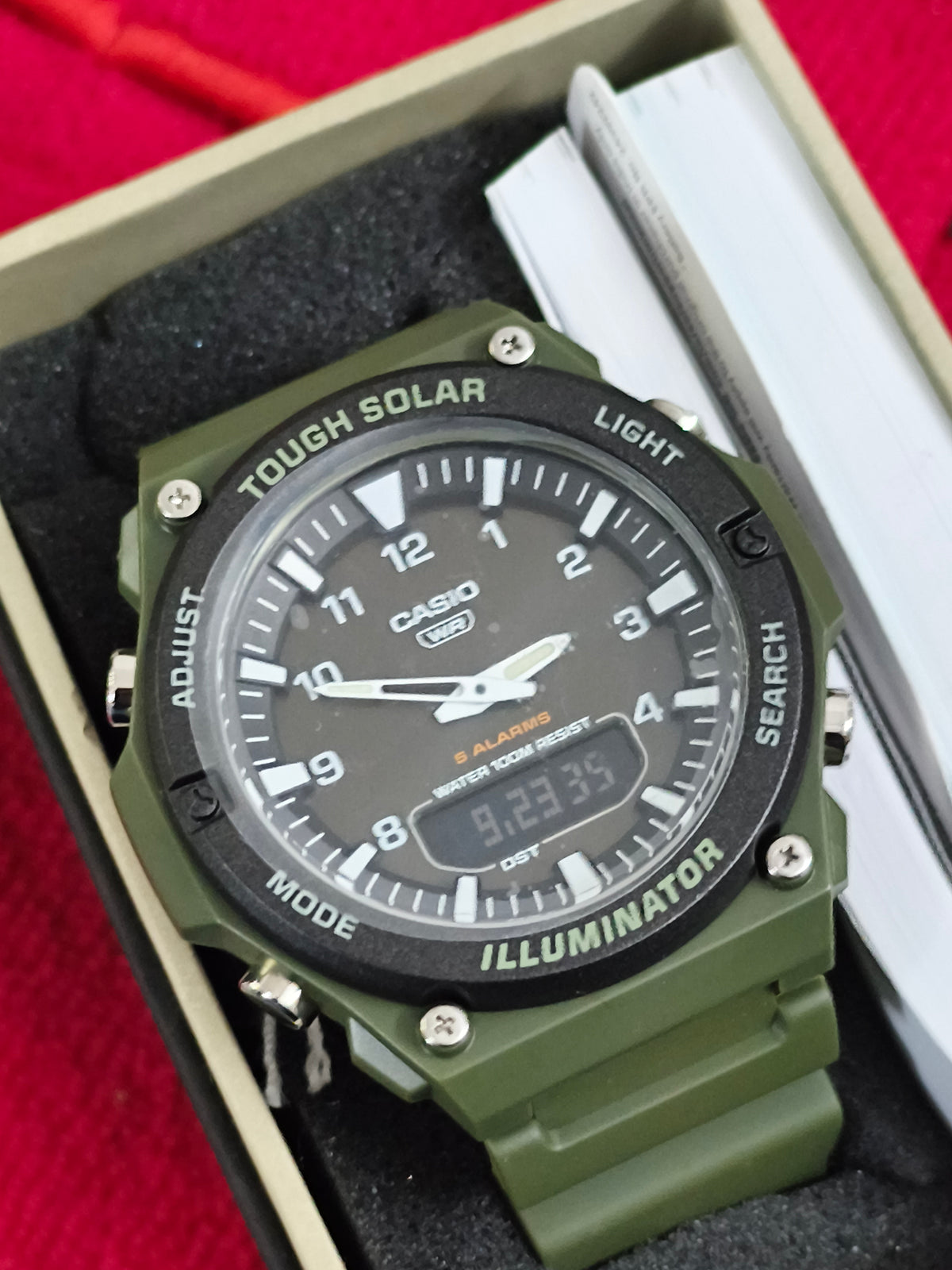 Casio AQ-S820W-3BV Tough Solar Watch Brand New