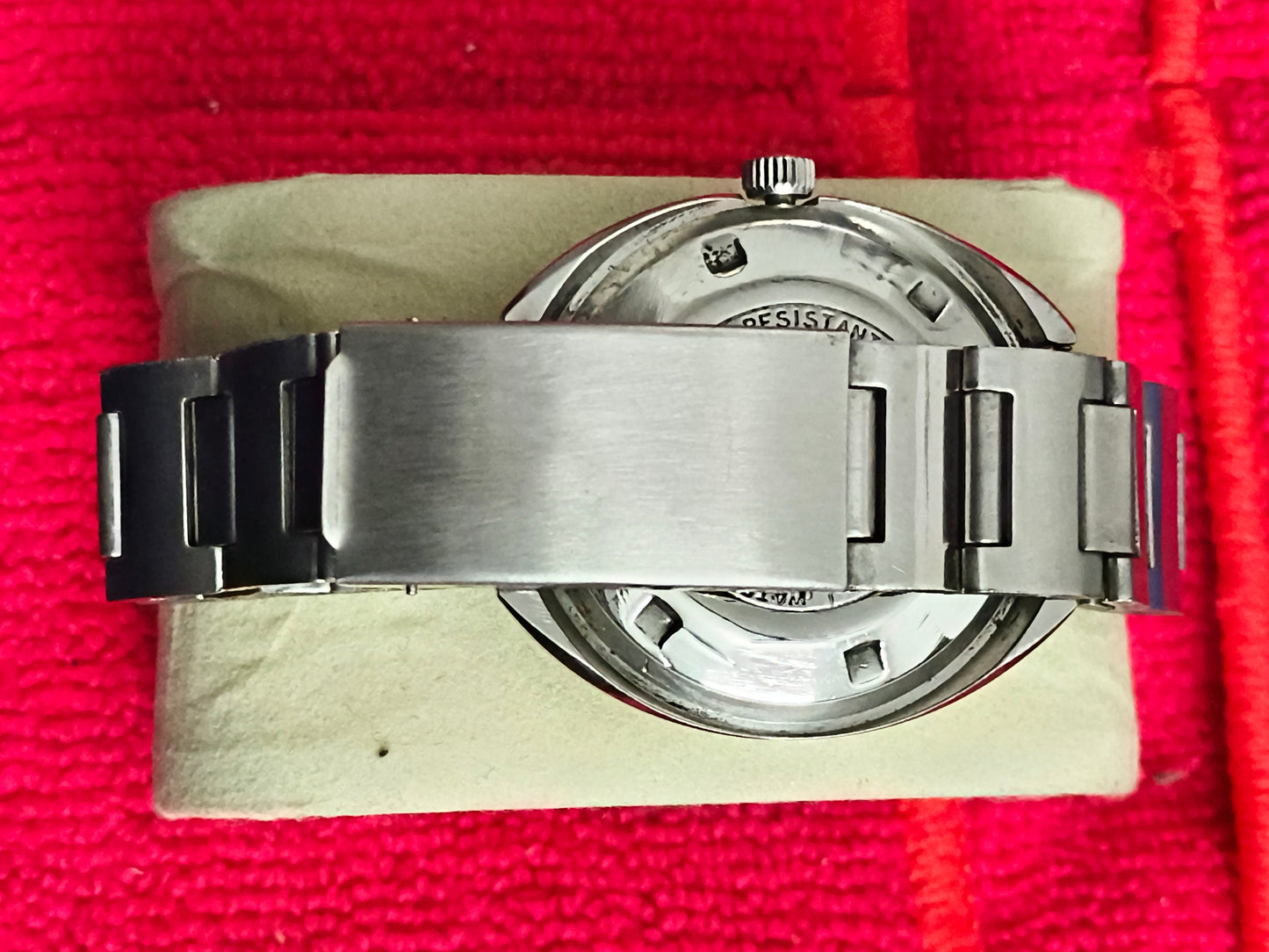 HMT Rajat Automatic Day Date Vintage Watch with a Silver-toned Dial