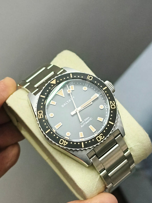 Baltany S3080 Retro Diver Watch with NH38 Automatic Movement