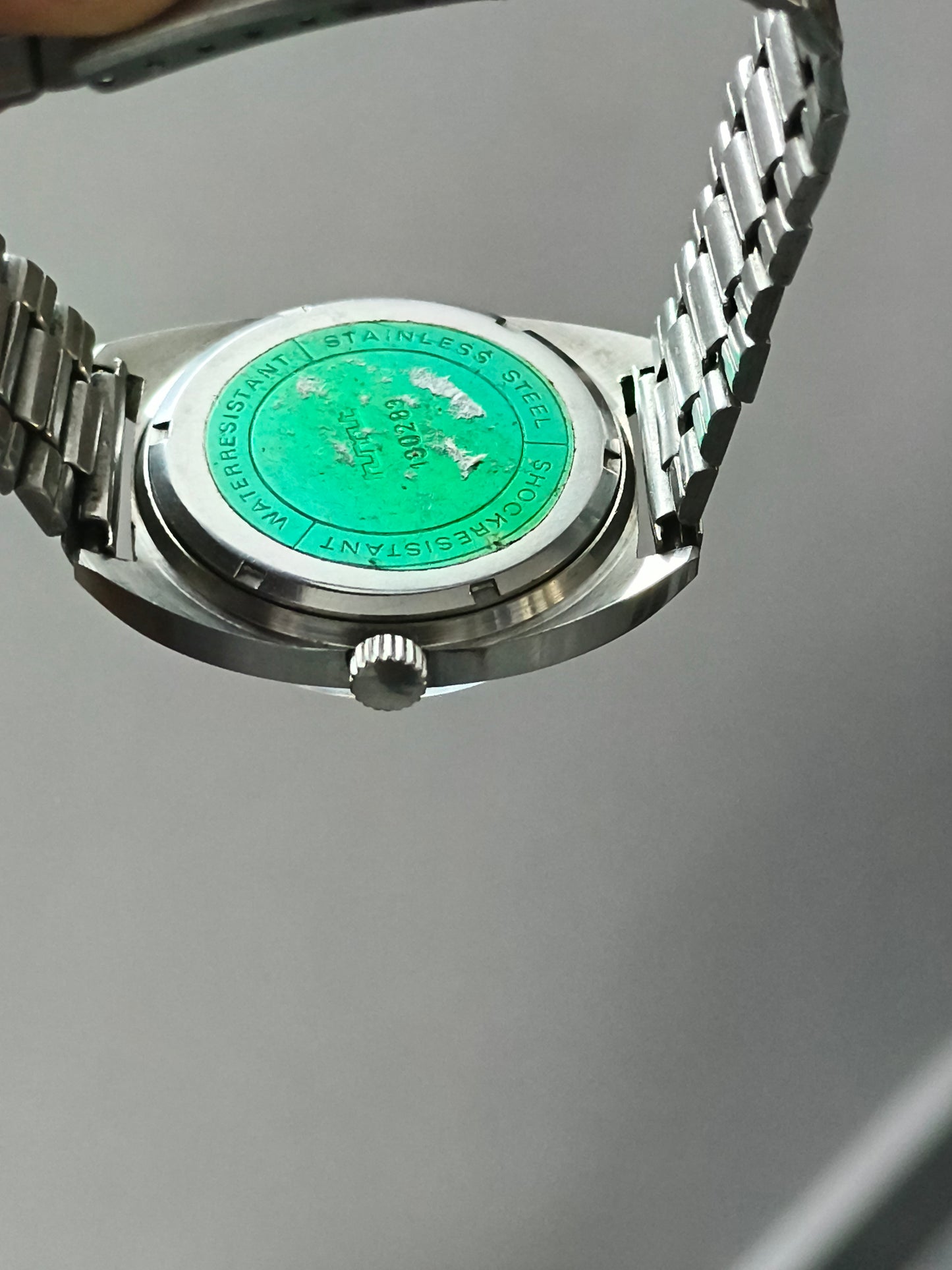 HMT Kohinoor Mechanical Watch with Grey Dial and Steel Bracelet