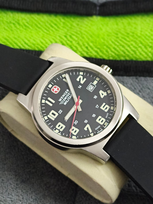 Wenger Avenue Sport Swiss Military Watch 42mm with a Black Dial