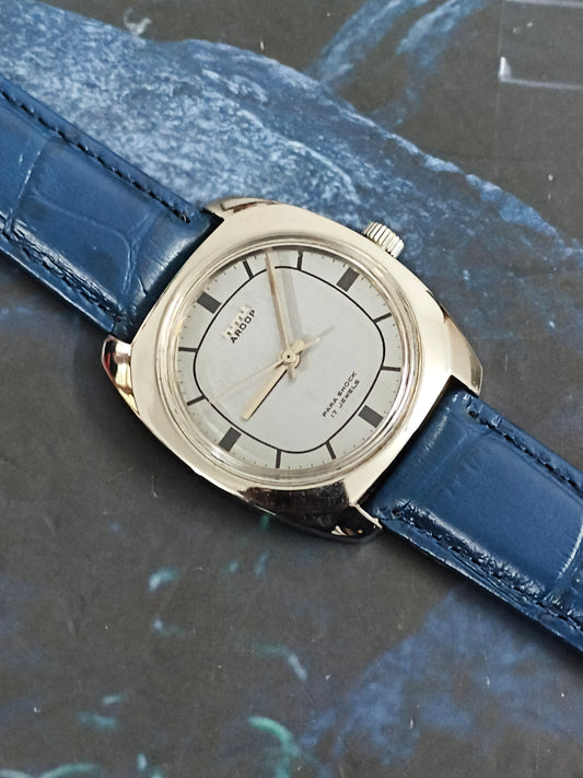 HMT Aroop Hand-wound Vintage Watch with a Silver Grey Dial