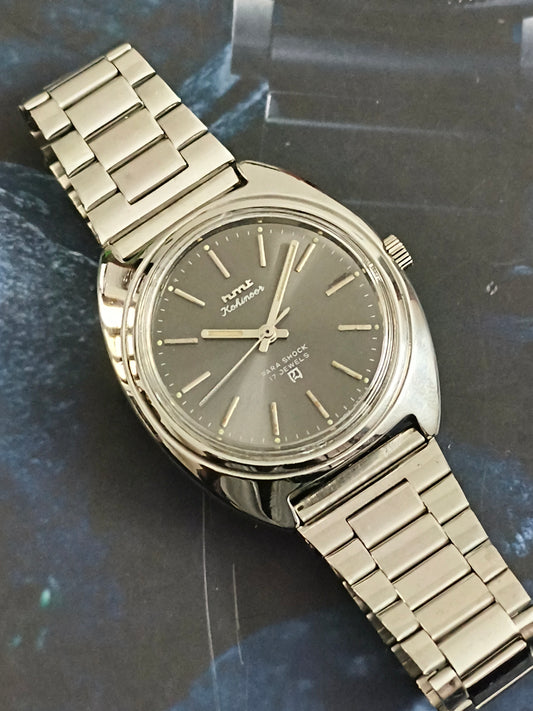HMT Kohinoor Hand-wound Neo-Vintage Watch with a Grey Dial, Mint/NOS Condition