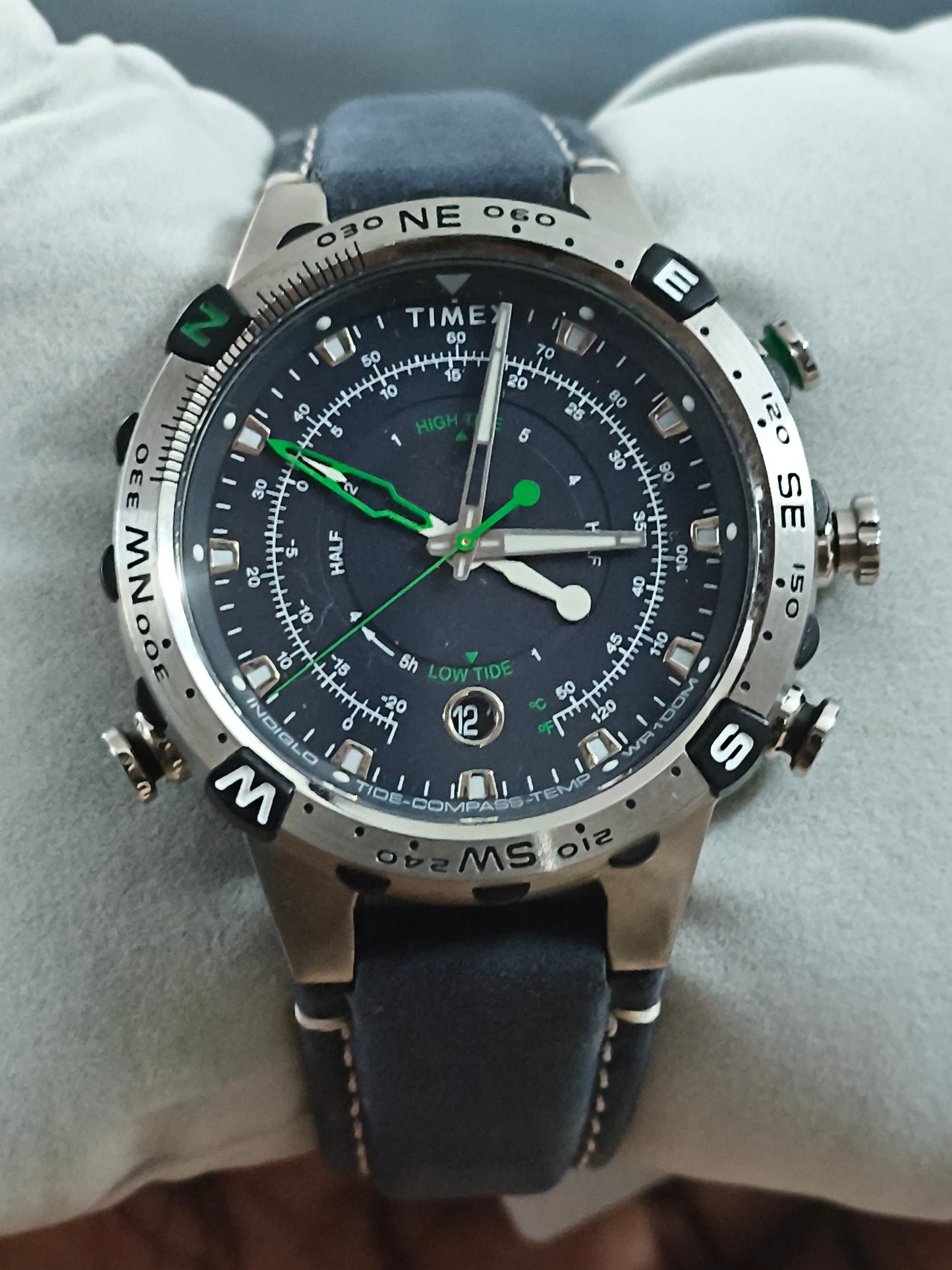 TIMEX Expedition North Tide Temperature Compass Watch with Blue Dial (NOS)
