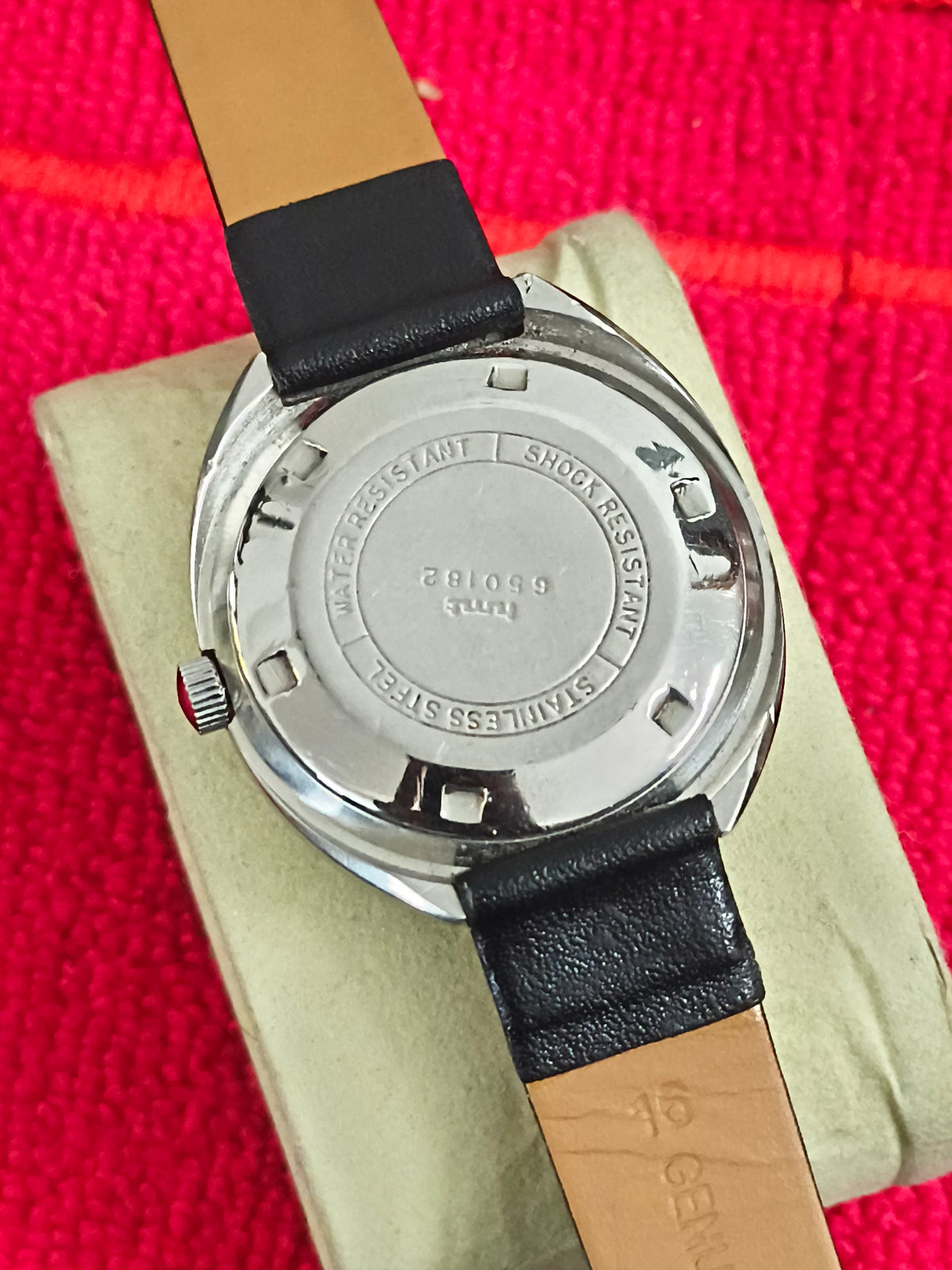 HMT Rajat Automatic Day Date Vintage Watch with a Black Dial