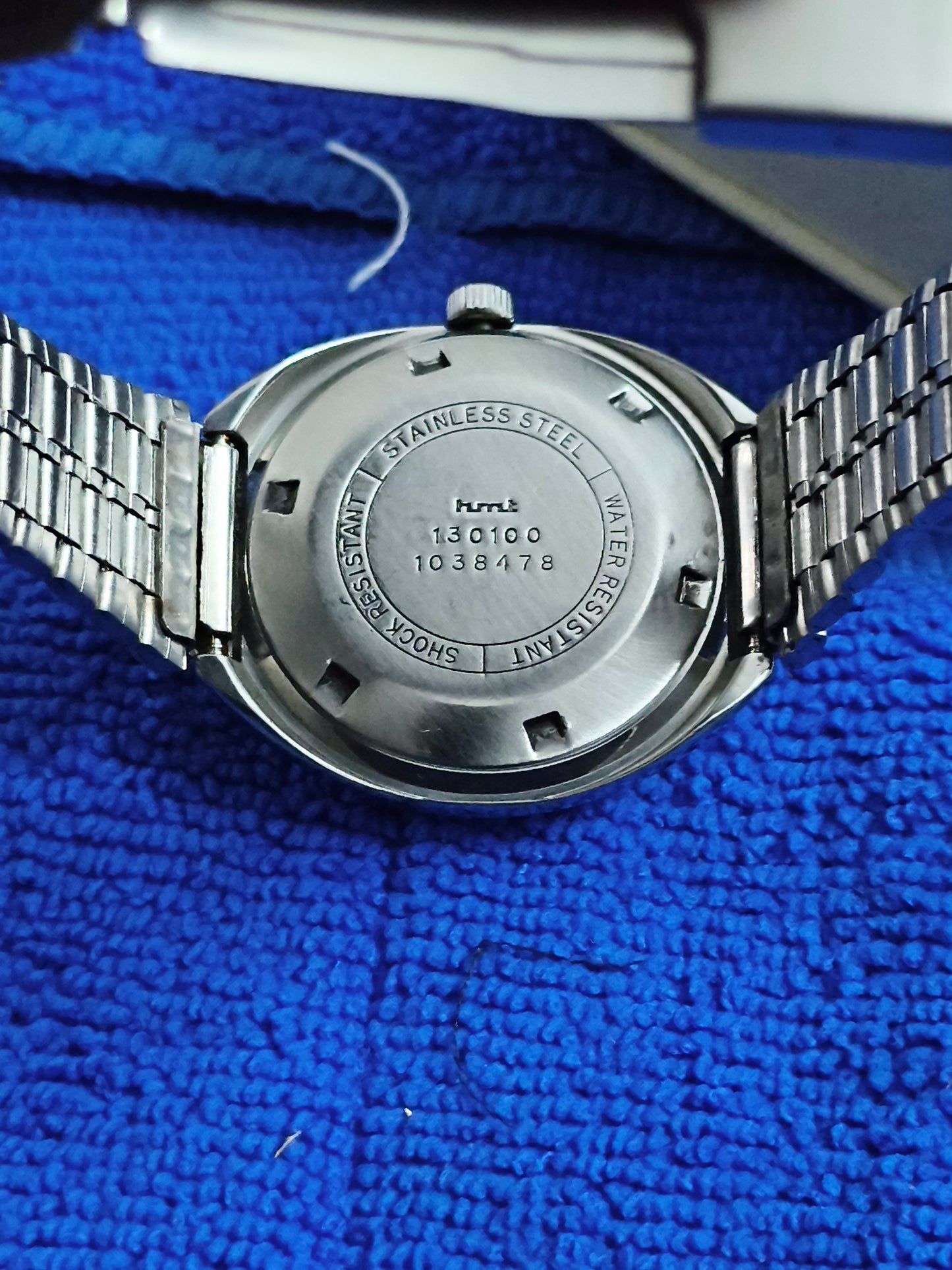 HMT Rajat Automatic Vintage Watch with Silver-toned Patina Dial