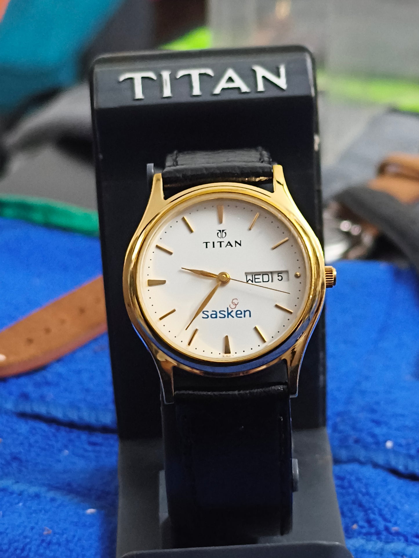 Titan x Sasken Technologies Gold-toned Special Edition Watch
