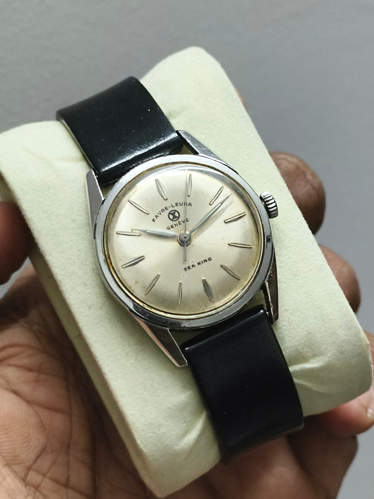 Favre Leuba Vintage Sea King Watch with Silver-toned Dial