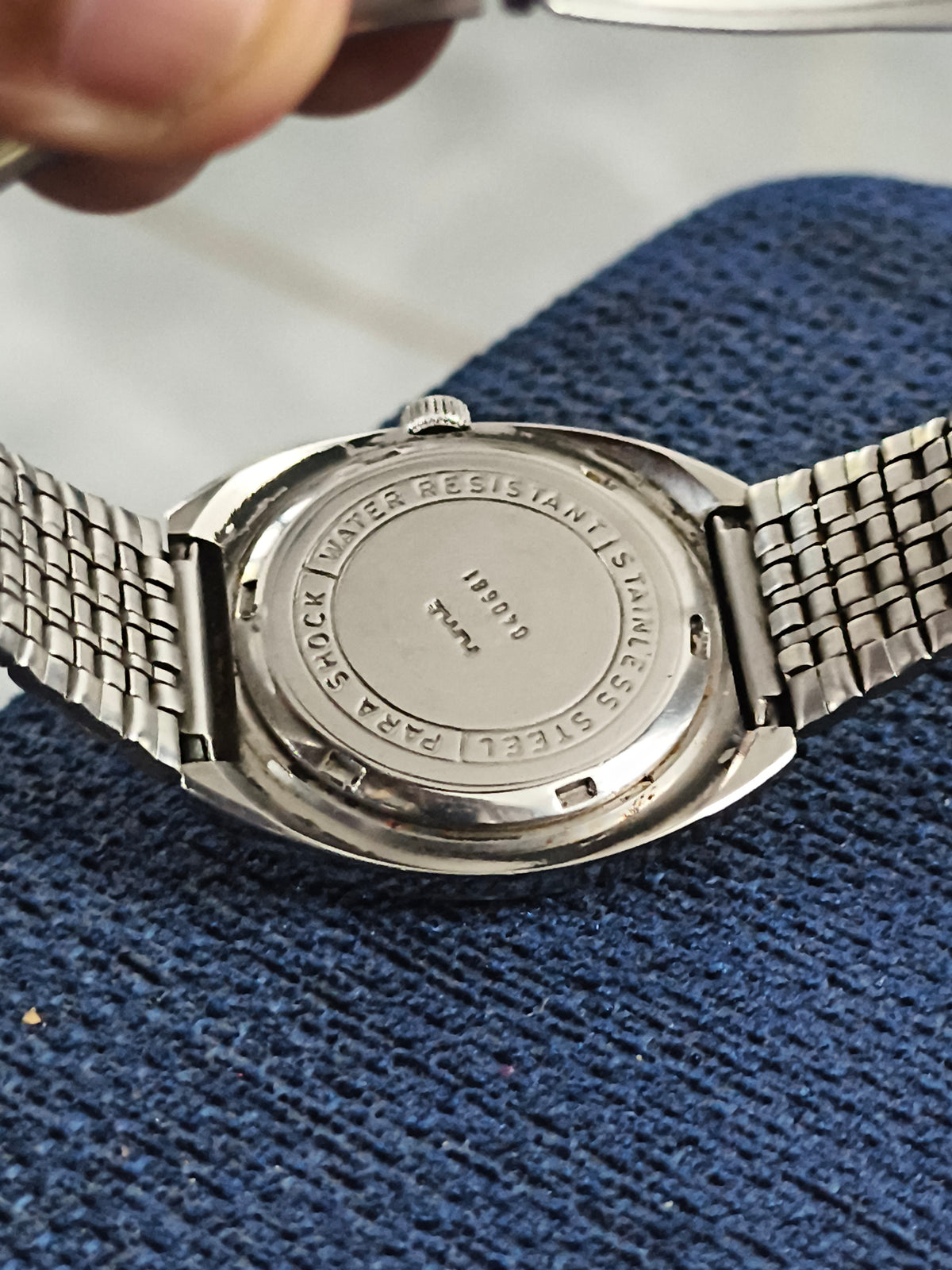 HMT Ajeet Hand-wound Vintage Watch with a Gradient "Ghost" Dial