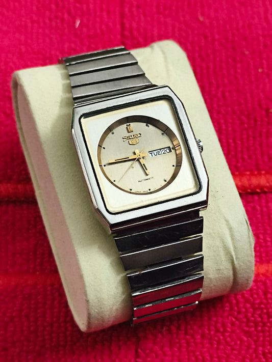 Seiko 5 Automatic Vintage “Tank” Mid Size Watch