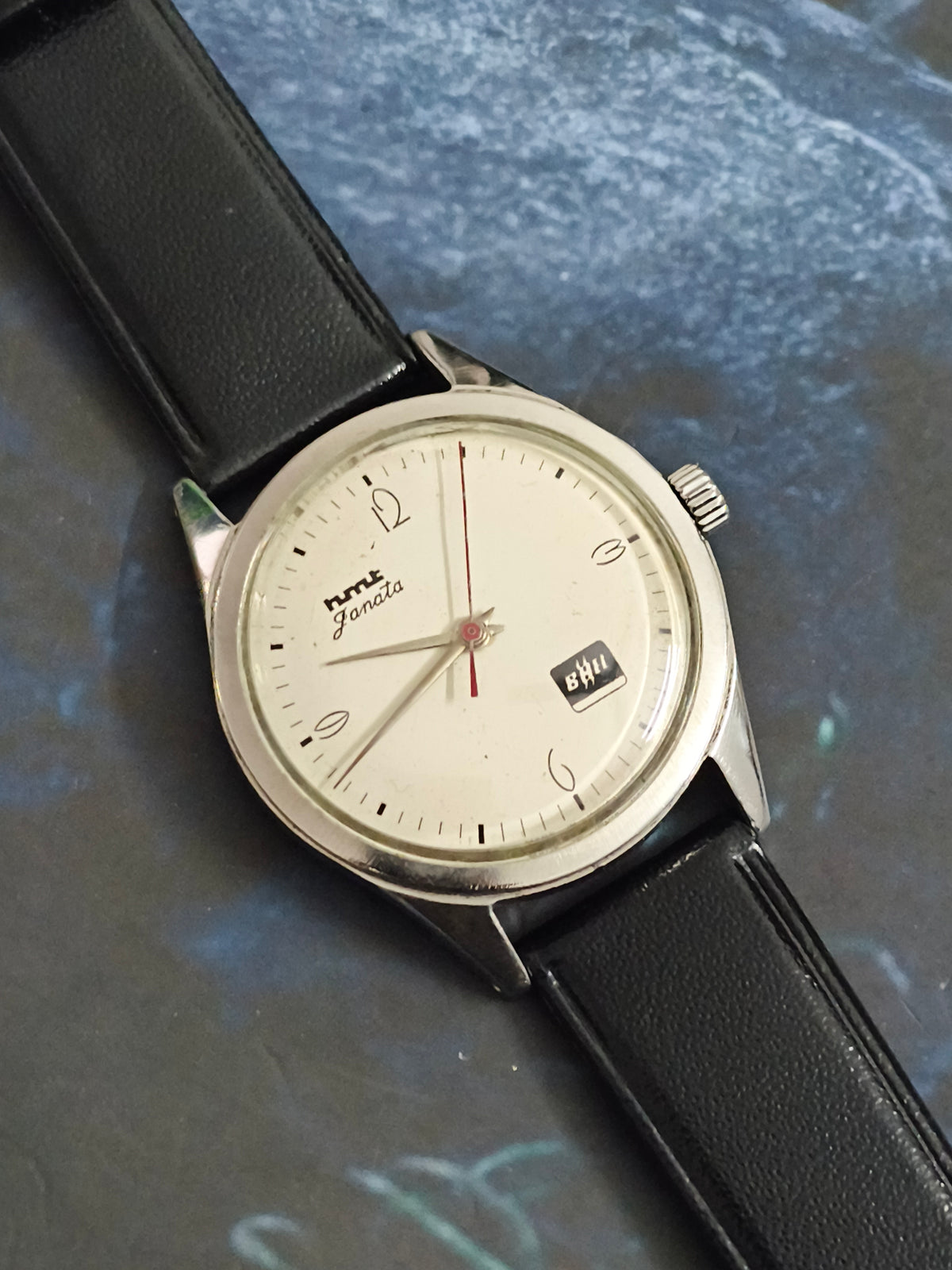 HMT Janata BHEL Hand-wound Vintage Watch with a White Dial