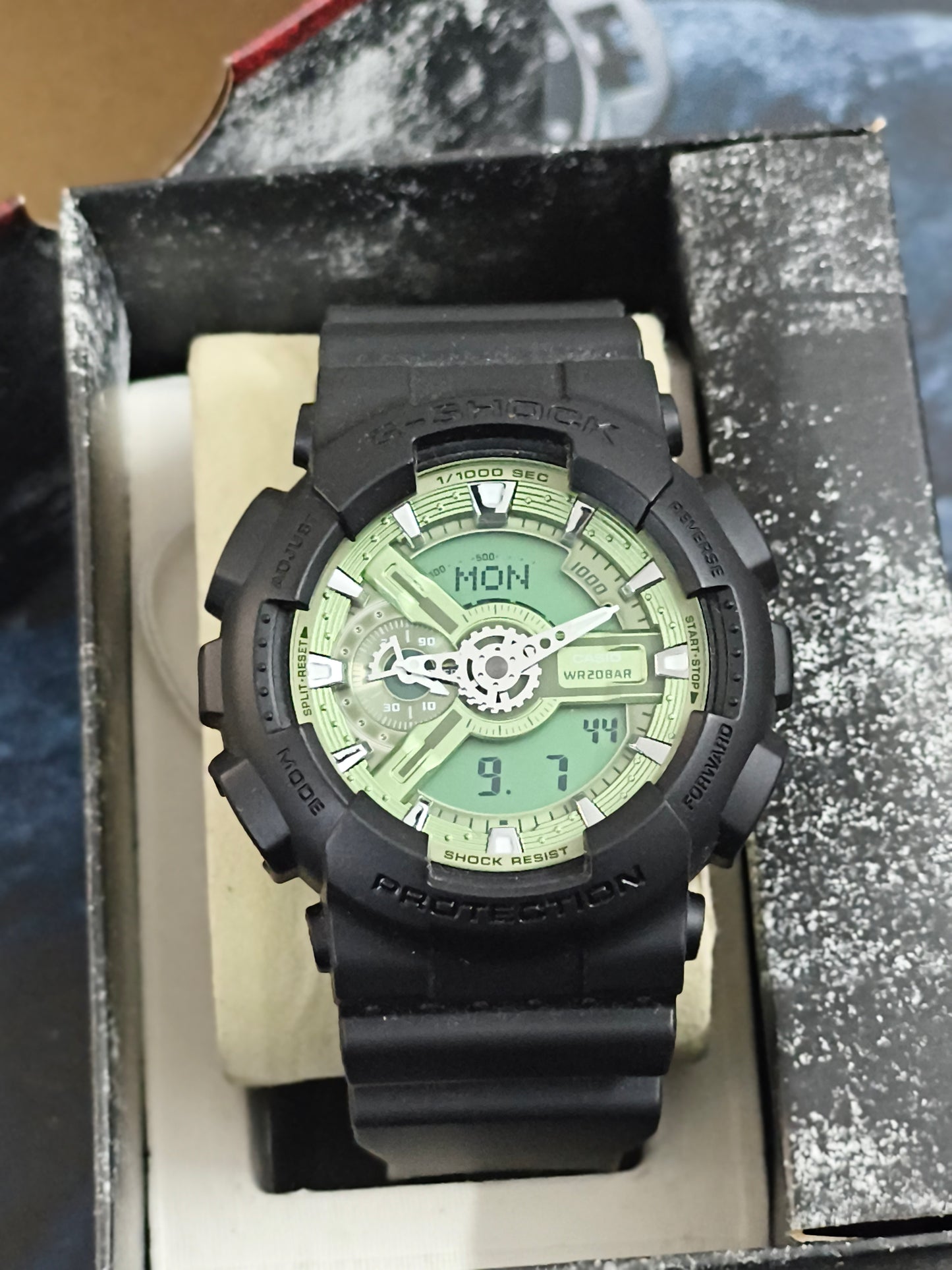 Casio G-SHOCK GA-110CD-1A3 with Sage Green Dial, Brand New