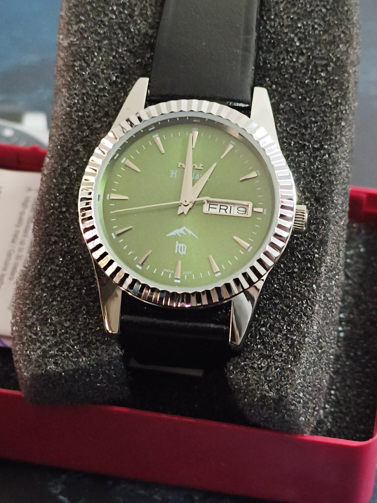 HMT Himalaya HQ Quartz Watch with a Green Dial