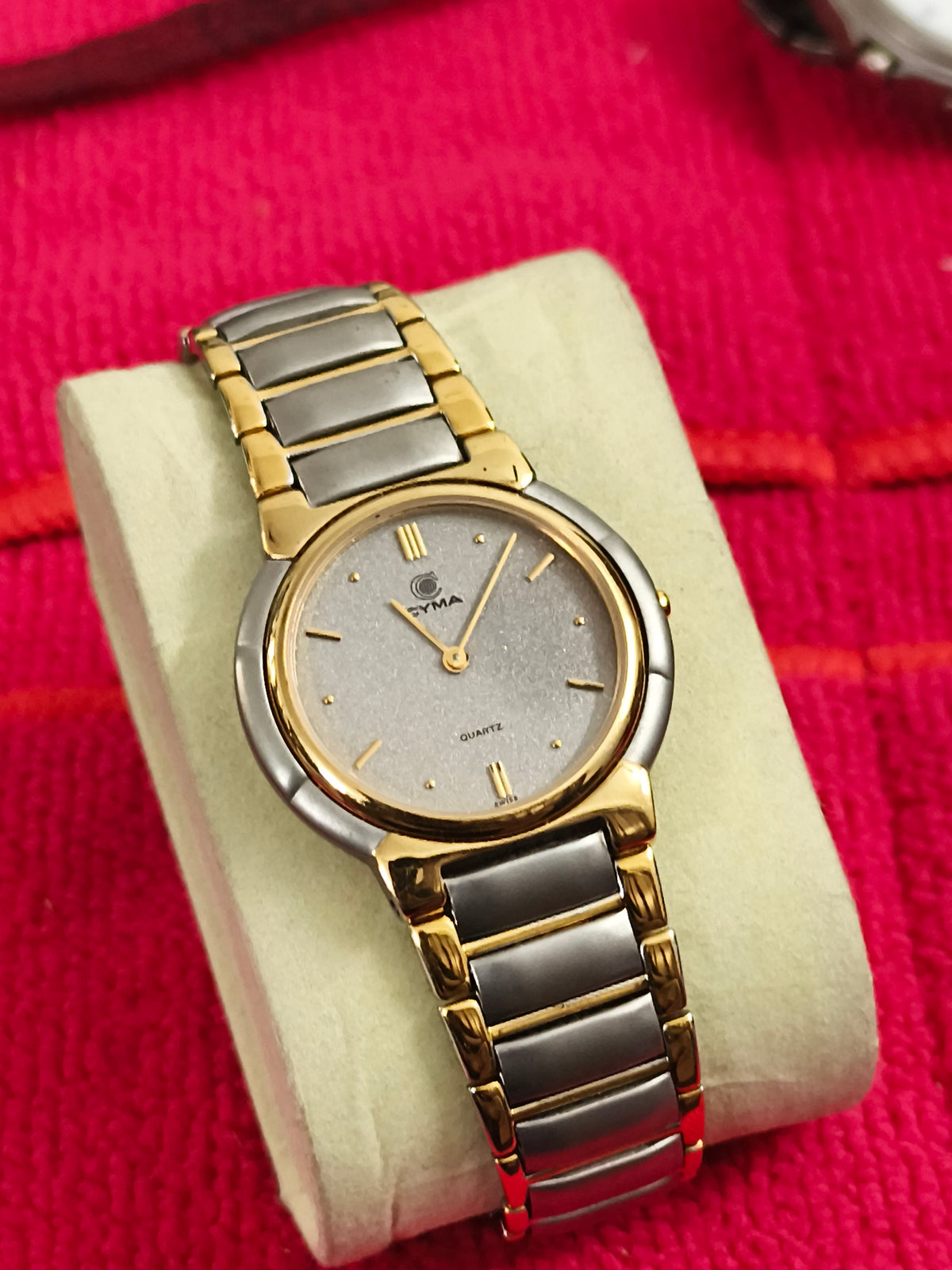 CYMA Swiss Dual Tone Quartz Day Date Unisex Watch