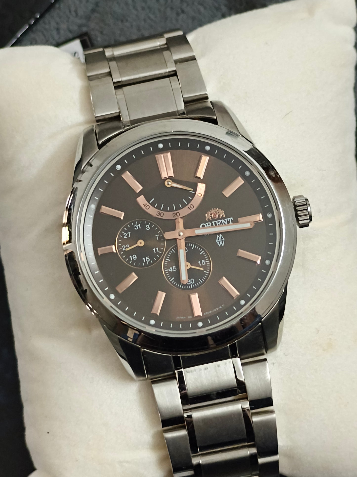 Orient Regent Automatic Watch with a Chocolate Brown Dial, NOS/Mint Condition