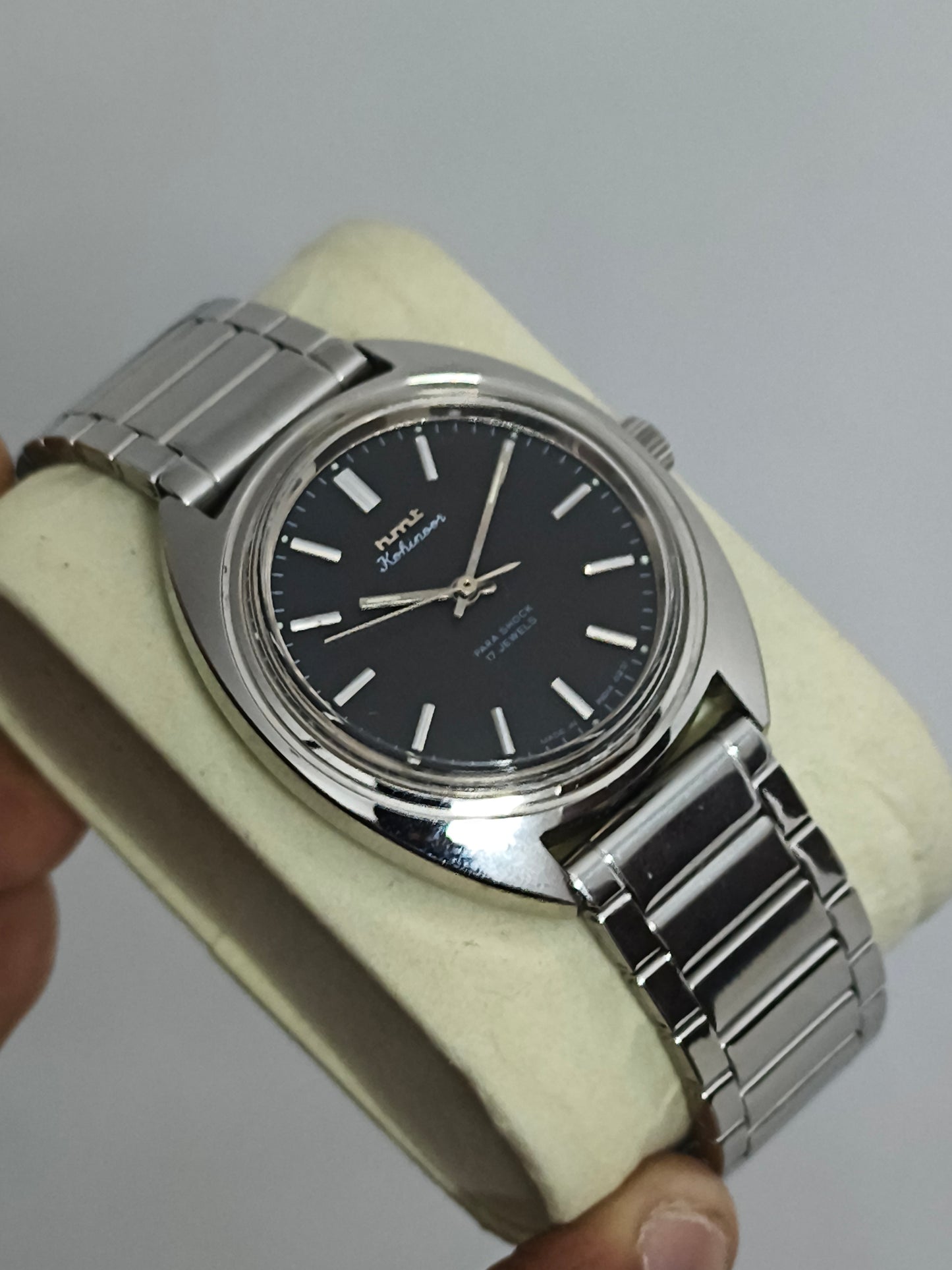 HMT Kohinoor Mechanical Watch NOS with Black Dial