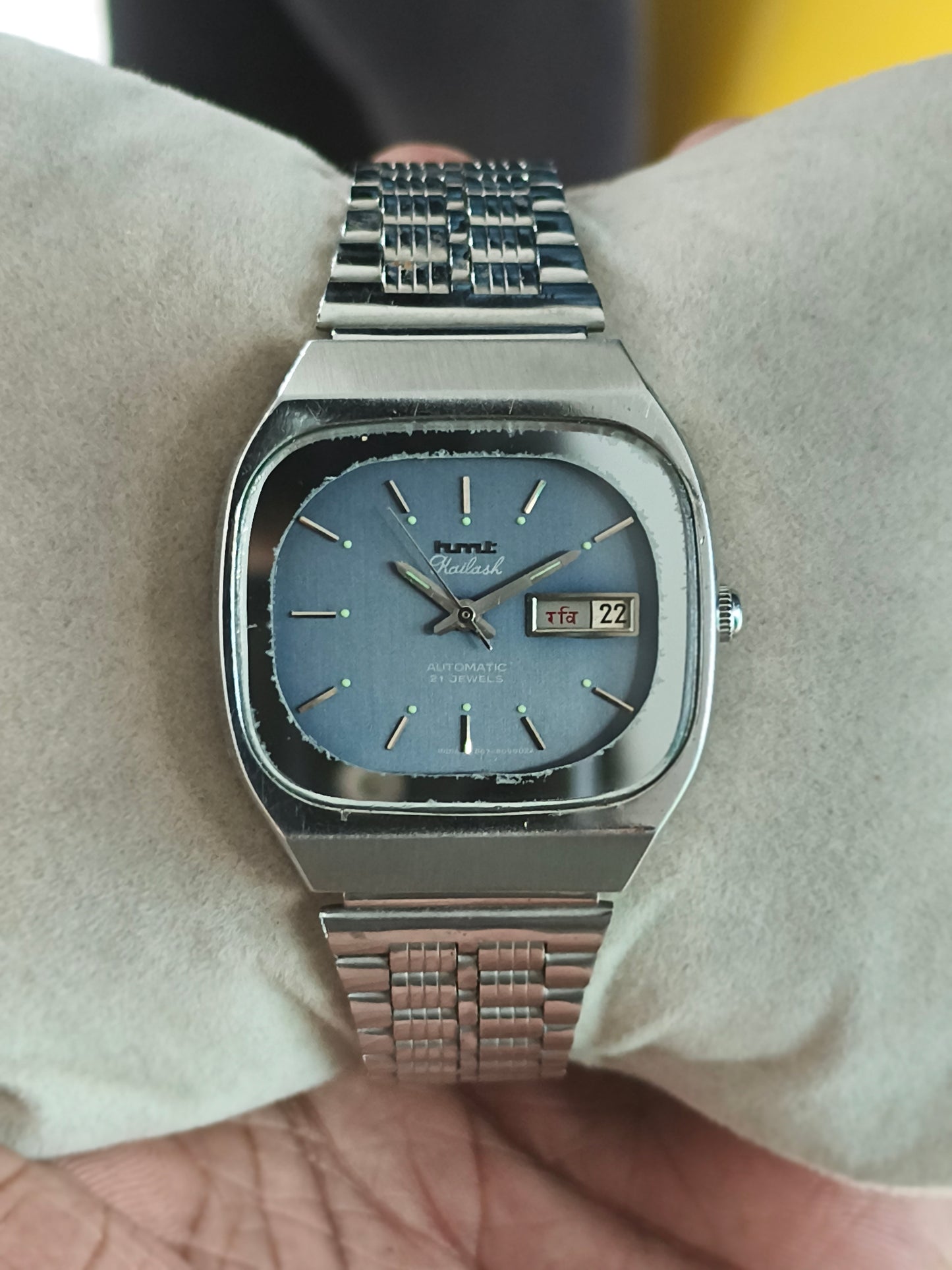 HMT Kailash Automatic Vintage Watch with Black Dial