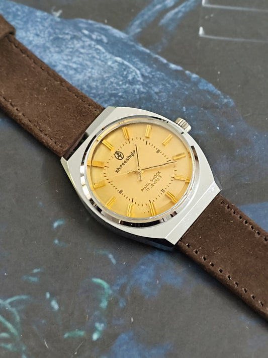 Shreeshyla by Hegde & Golay Manual Winding Watch with a Gold-toned Dial