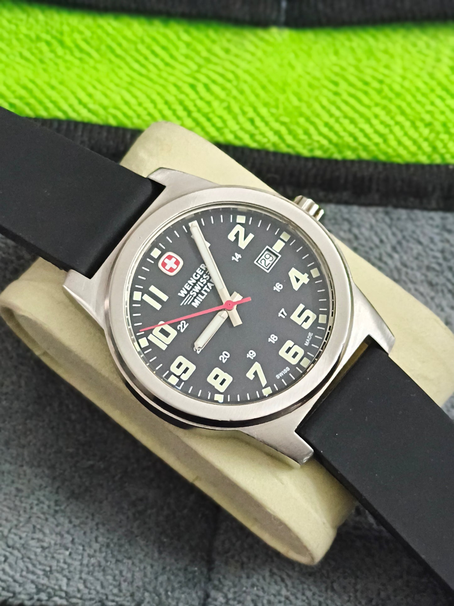Wenger Avenue Sport Swiss Military Watch 42mm with a Black Dial
