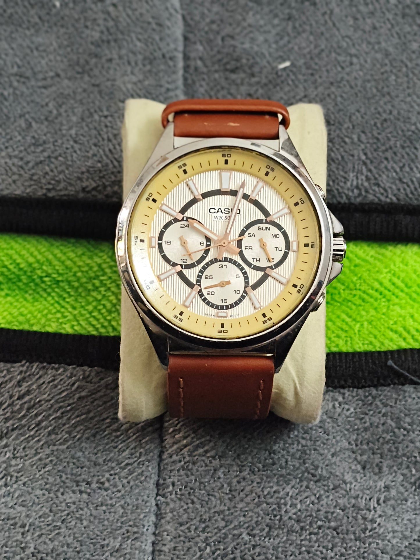Casio Enticer MTP E303 Multi-function Quartz Watch