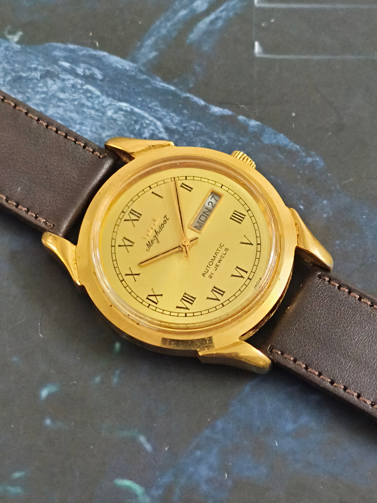 HMT Meghdoot Automatic Vintage Day Date Watch
