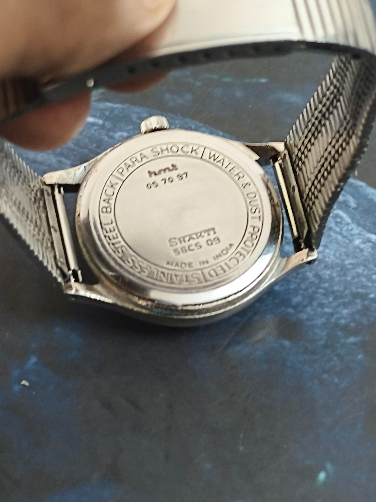 HMT Shakti Hand-wound Vintage Watch a White Dial