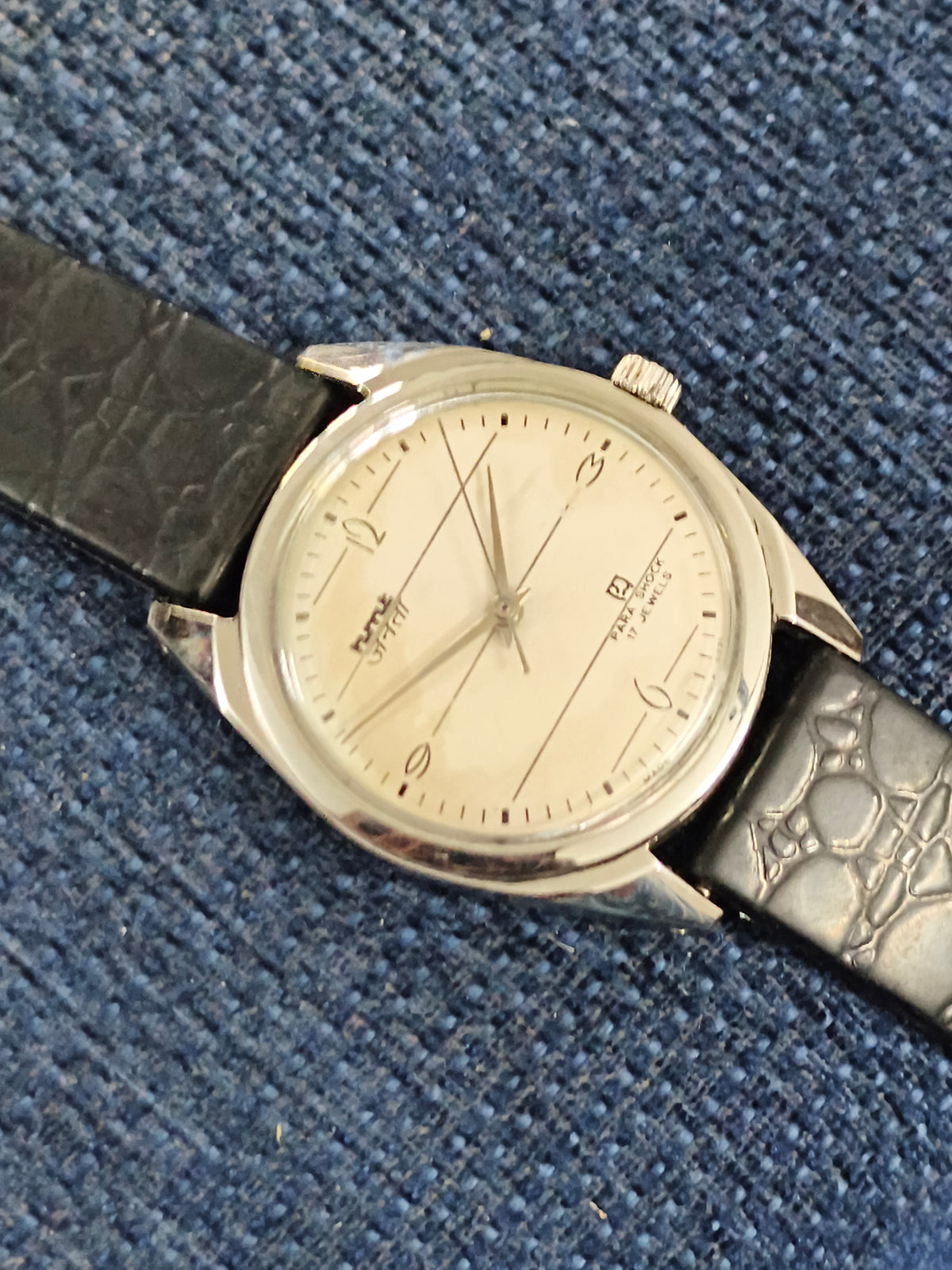 HMT Janata Hand-wound Vintage Watch with a Notebook Dial featuring जनता text