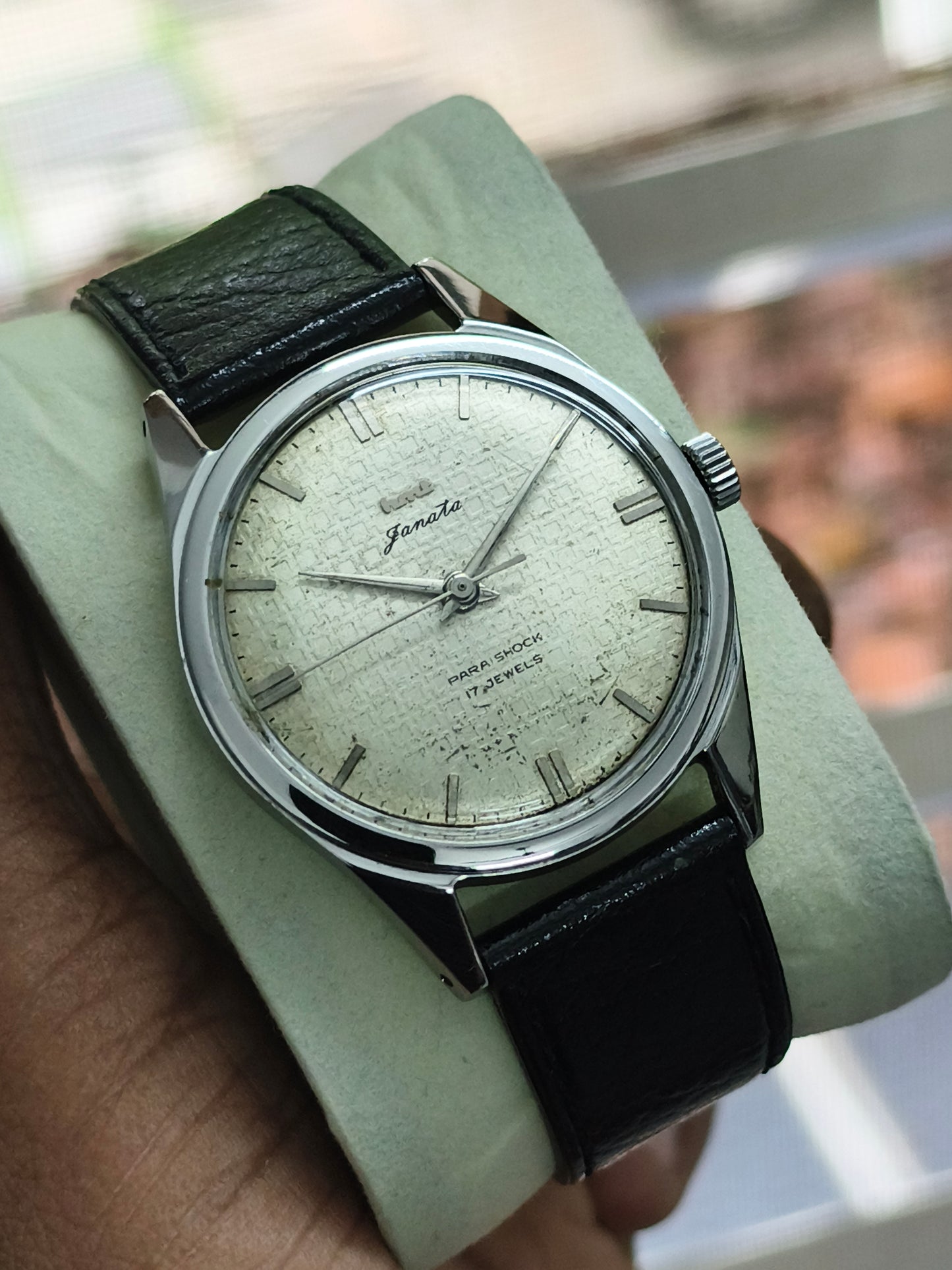 HMT Janata Mechanical Watch ITC Long Service Award Edition with Pattern Dial