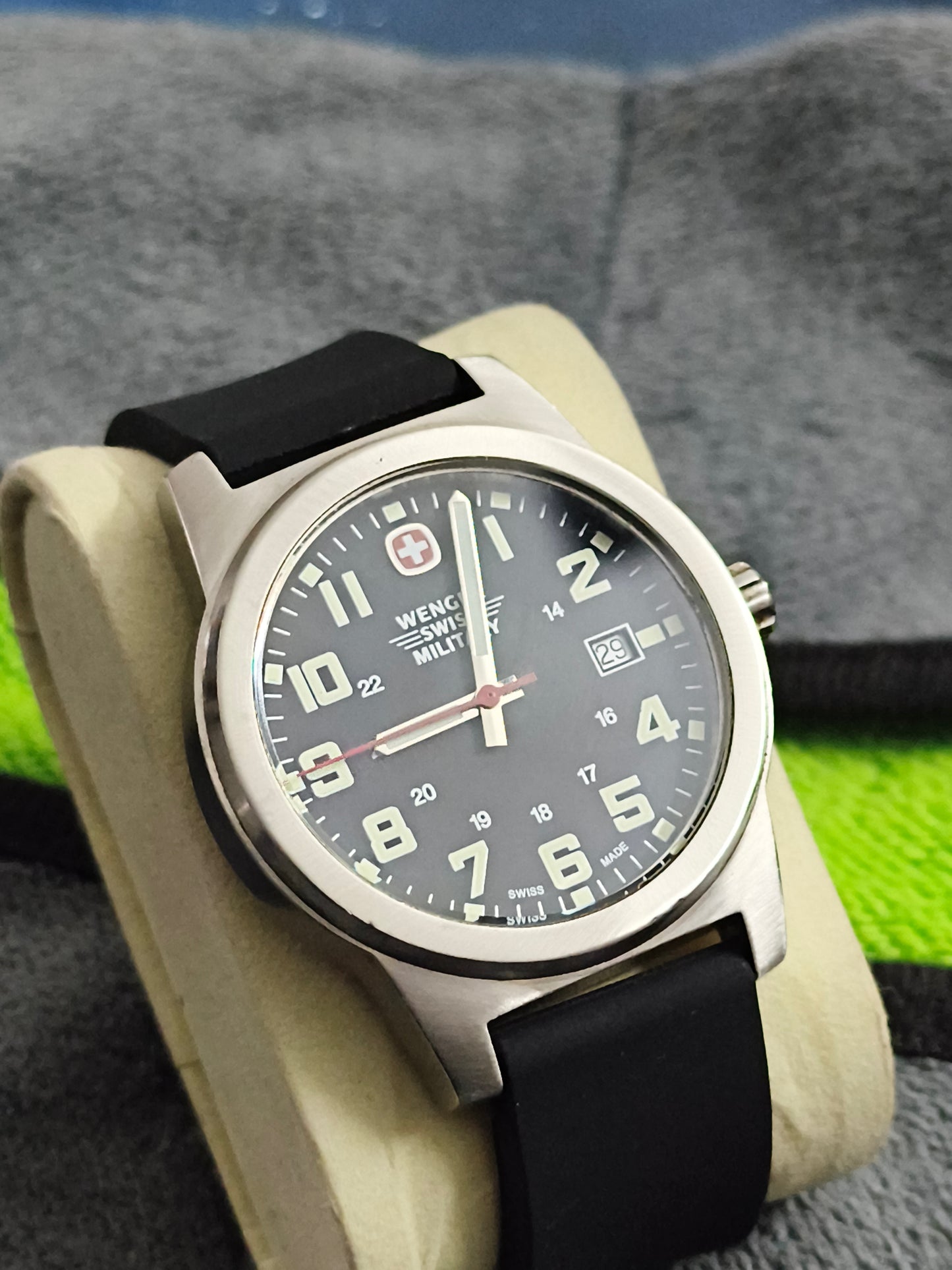 Wenger Avenue Sport Swiss Military Watch 42mm with a Black Dial