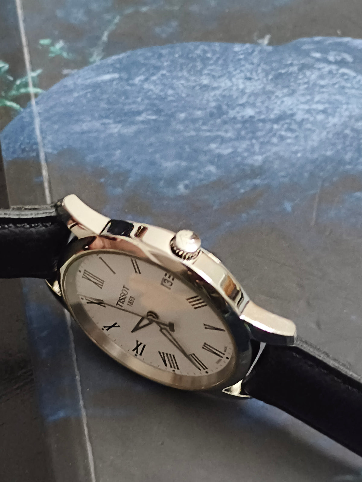 Tissot 1853 Quartz Watch Neo-Vintage with a White Dial