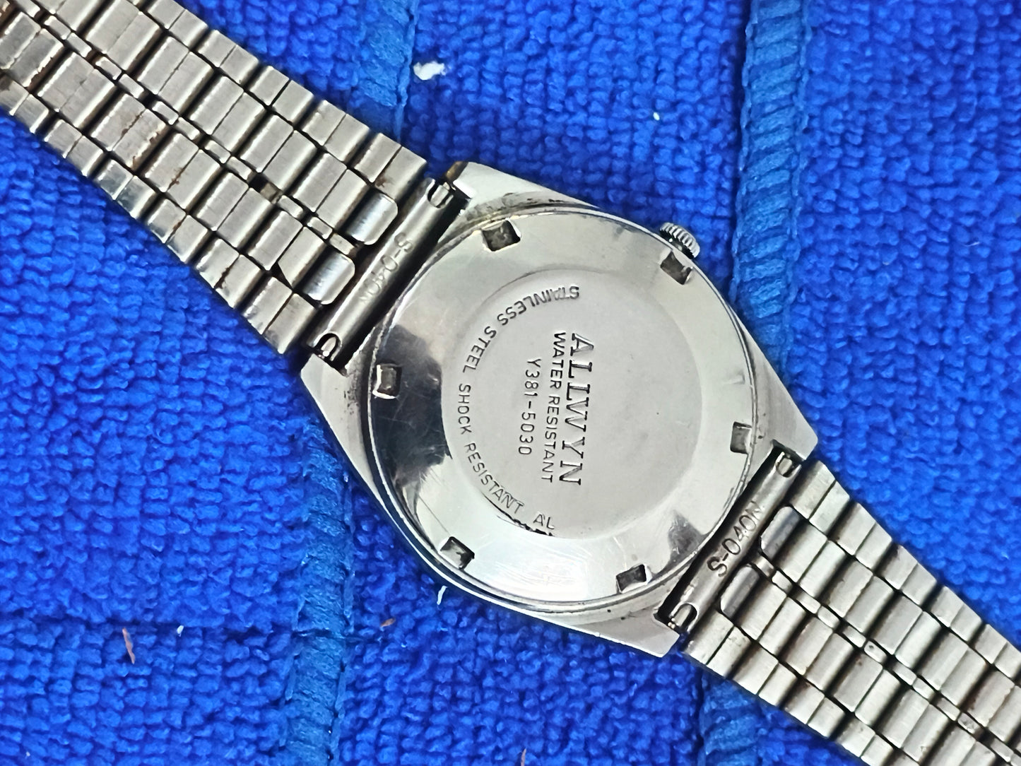 Allwyn Vintage Automatic Day Date Watch with Black Dial