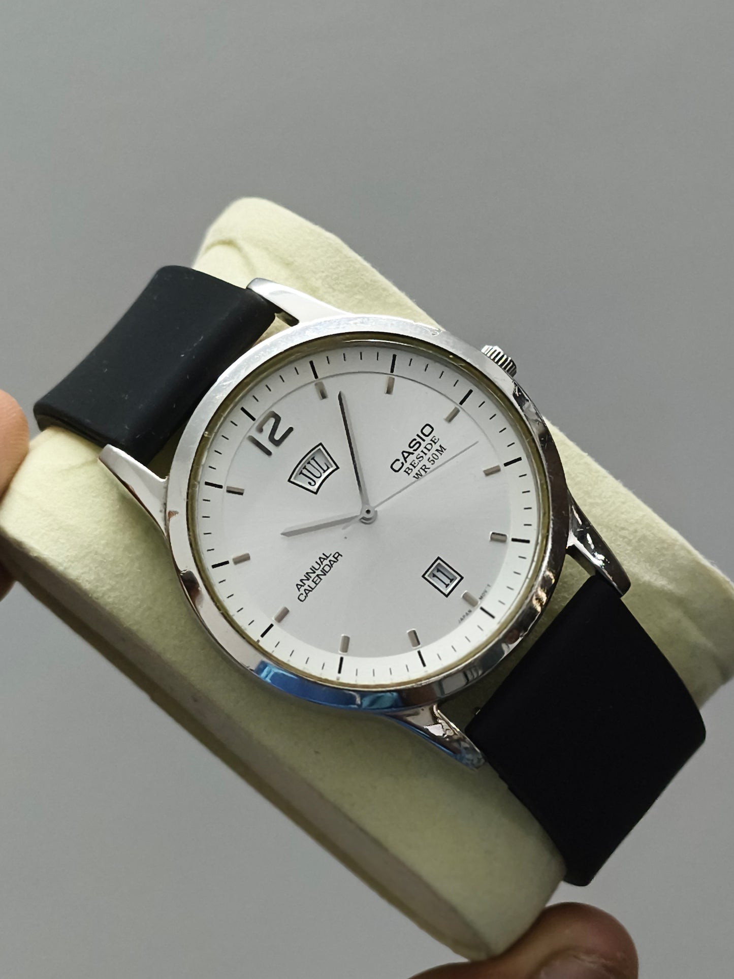 Casio Quartz Annual Calendar Watch BEM-102