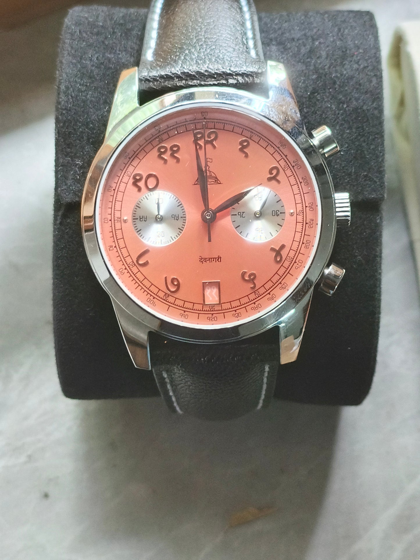 Dwc devnagri chronograph salmon first gen