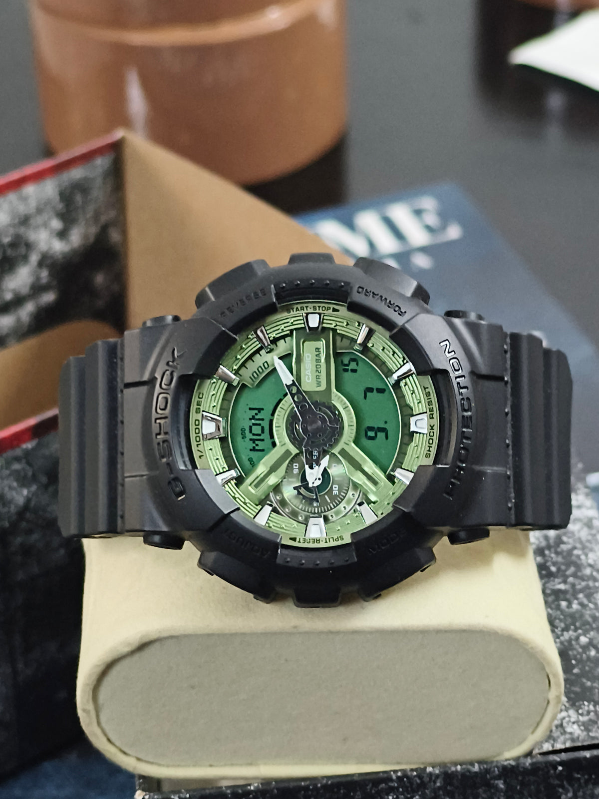 Casio G-SHOCK GA-110CD-1A3 with Sage Green Dial, Brand New