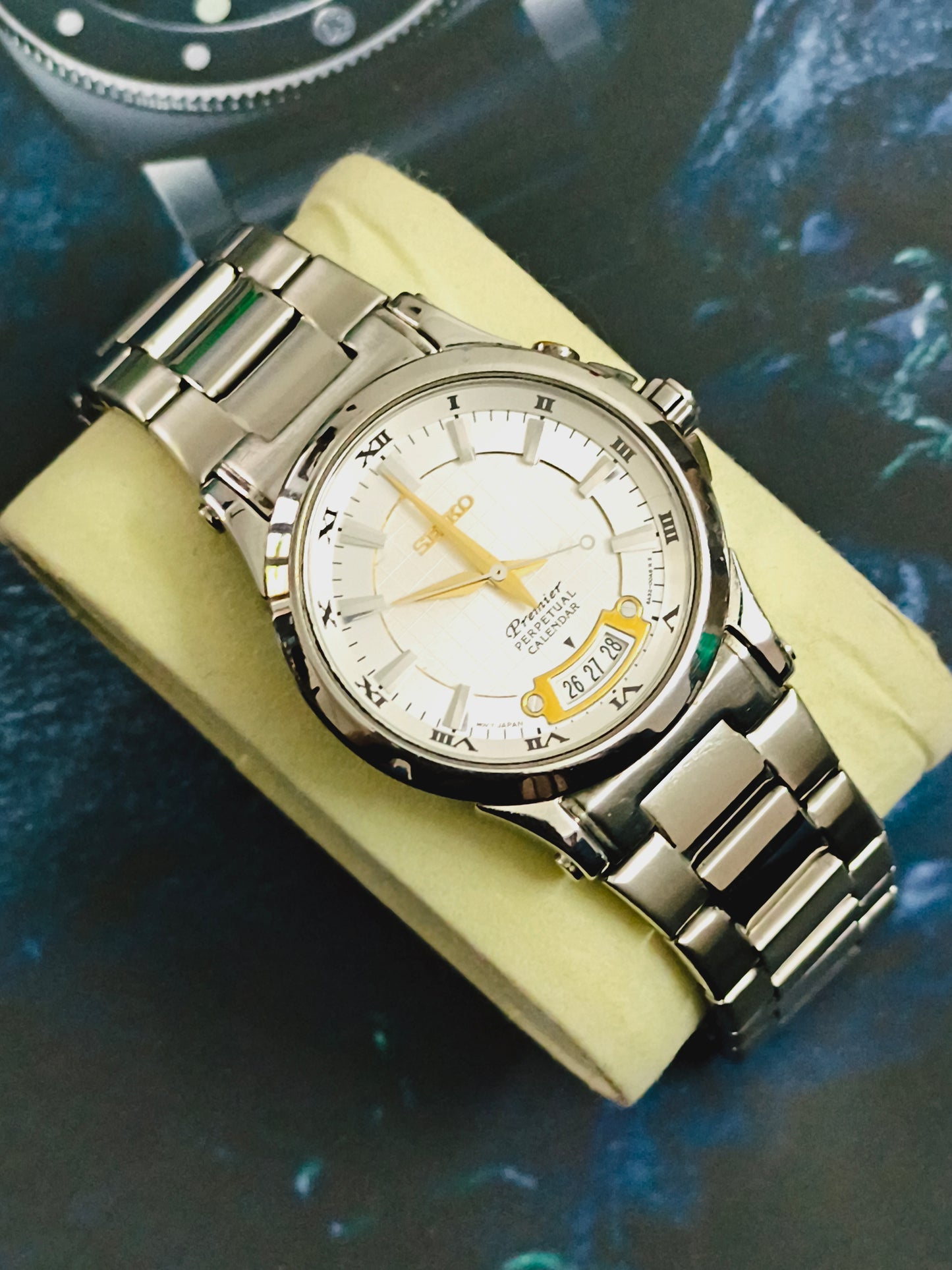 Seiko Premier Perpetual Calendar Watch, SNQ Series, Neo-Vintage