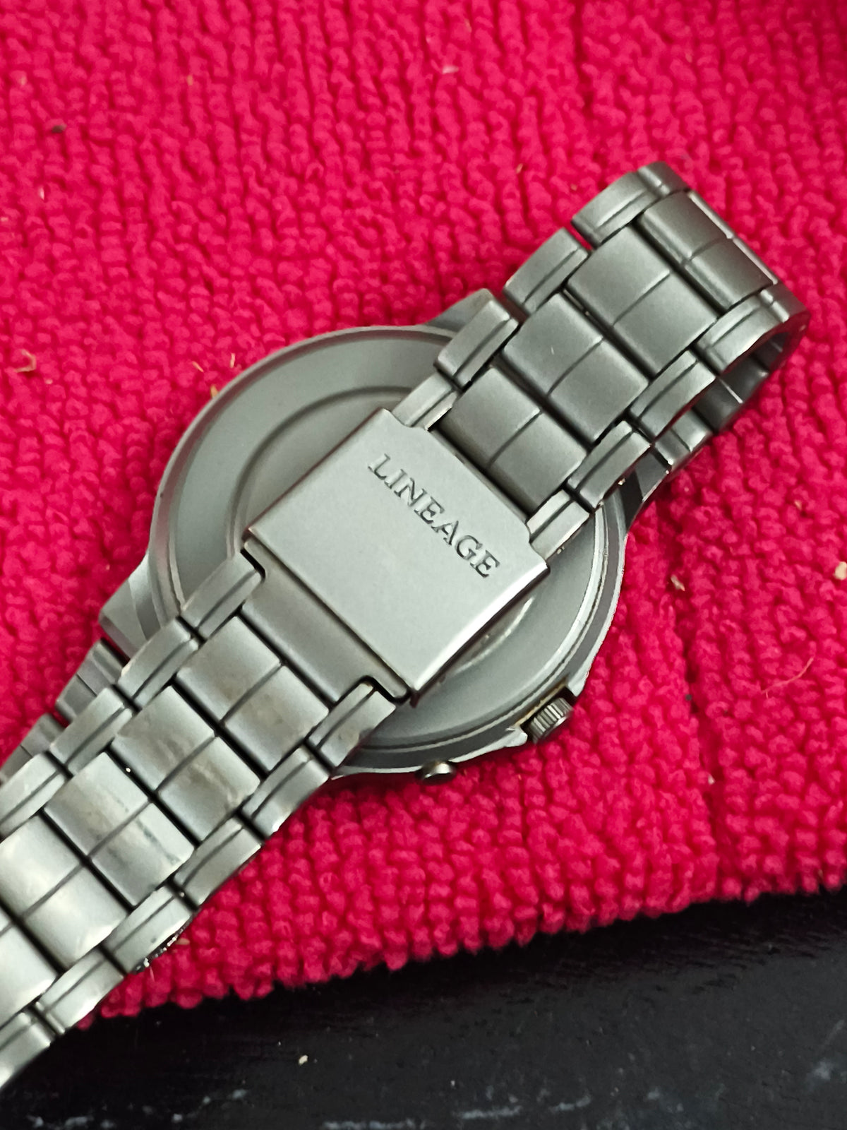Casio Lineage Titanium Illuminator Watch with Gun-metal Finished Case and Bracelet
