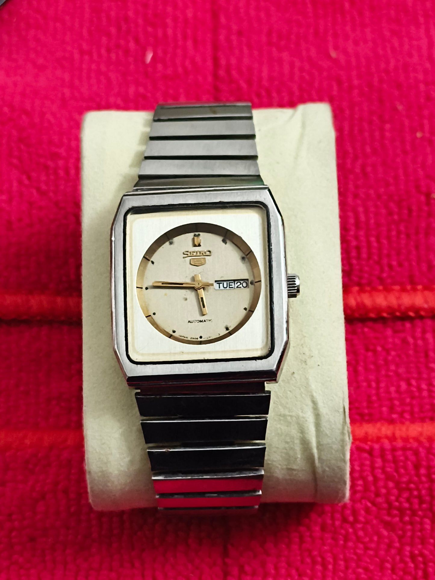 Seiko 5 Automatic Vintage “Tank” Mid Size Watch