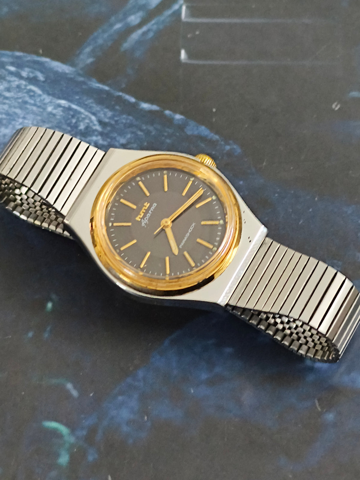 HMT Aparna Hand-wound Vintage Lady Watch with a Black Dial (Rare)
