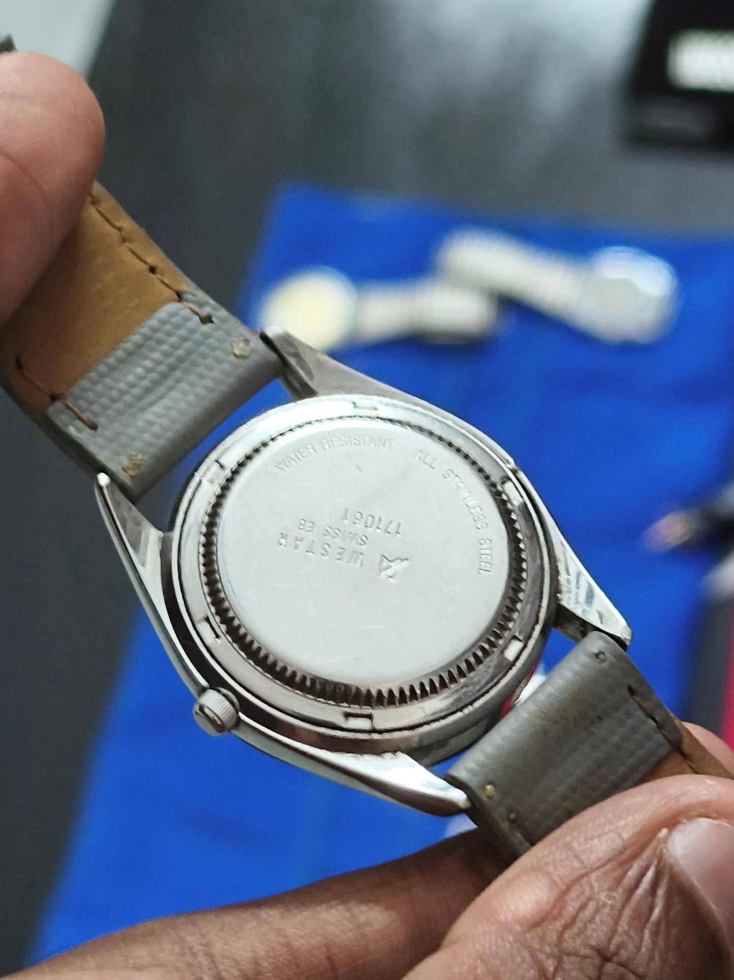 Westar Automatic Neo-vintage Watch with Silver-toned Dial and Pink Stone Hour-markers