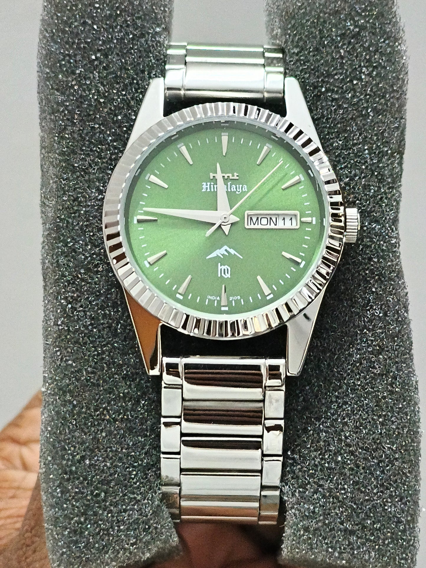 HMT Himalaya HQ Quartz Watch with Green Dial
