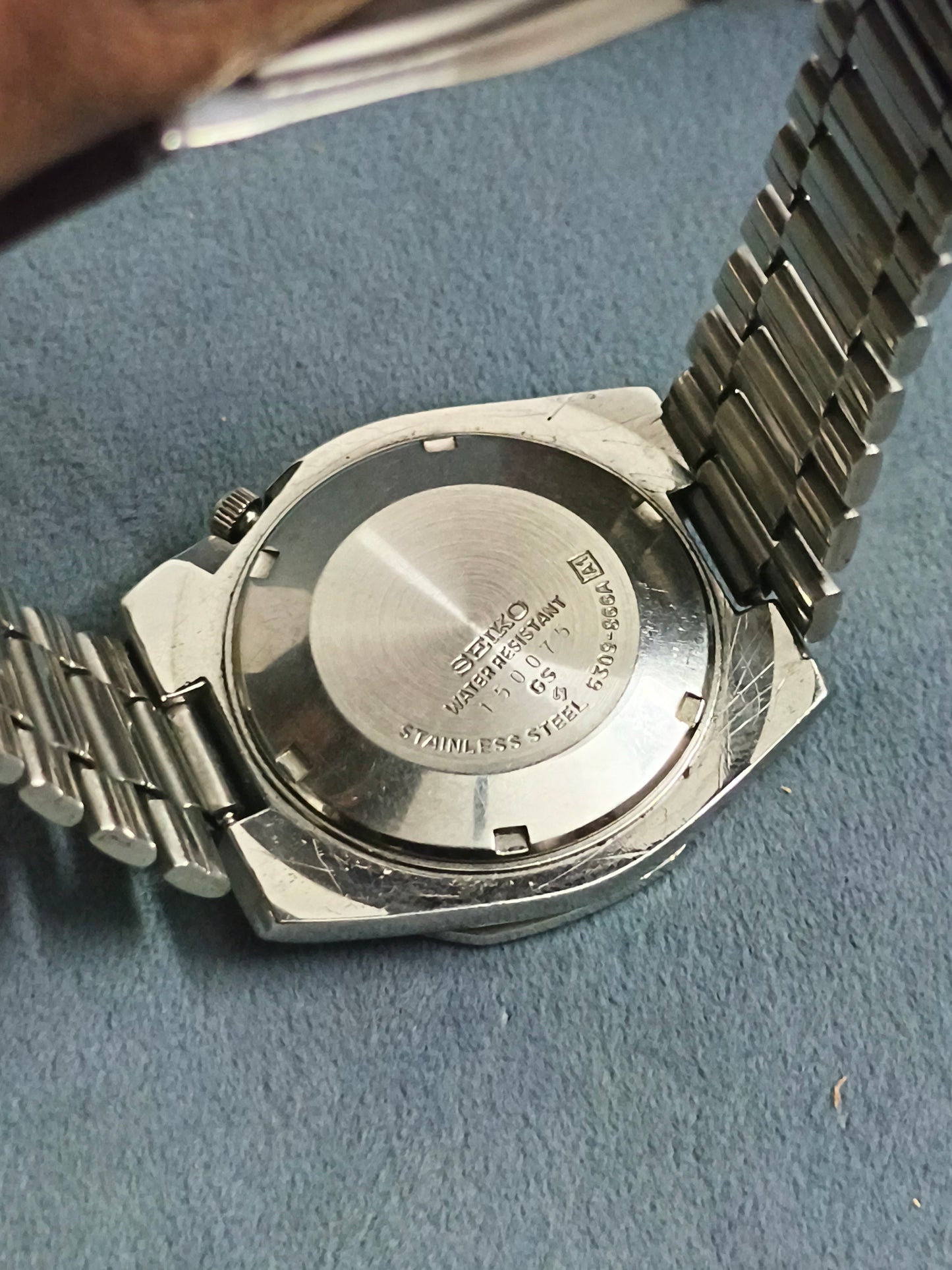 Seiko 5 Automatic Watch with Royal Oak Inspired Case and Dark French Blue Dial
