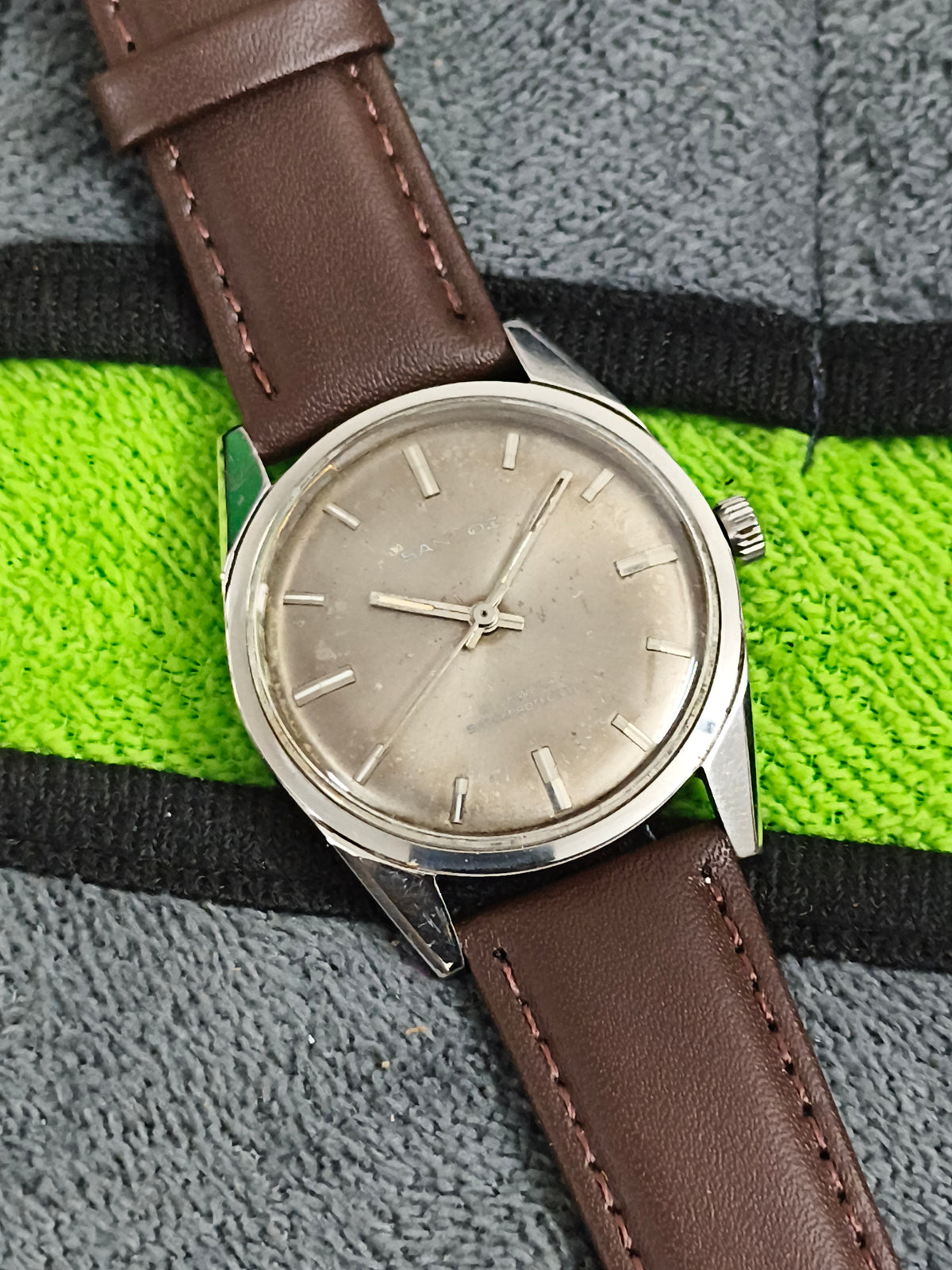 Sandoz Vintage Manual Winding watch with a Grey Dial