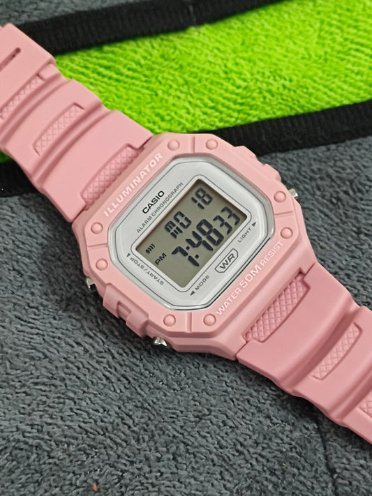 Casio W-218HC-4AV Pink, Brand New
