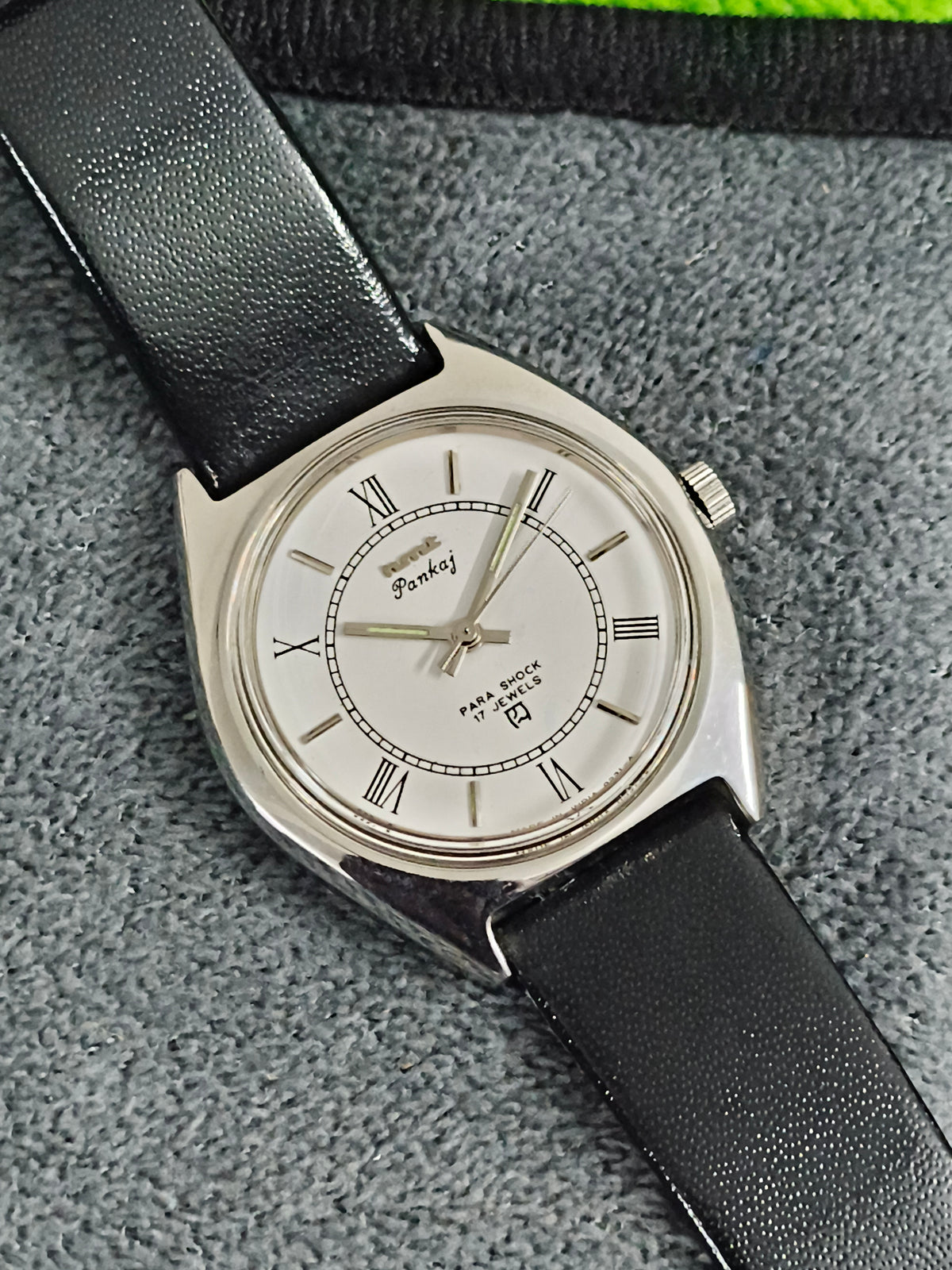 HMT Pankaj Hand-wound Neo-Vintage Watch with a White Dial, Mint Condition