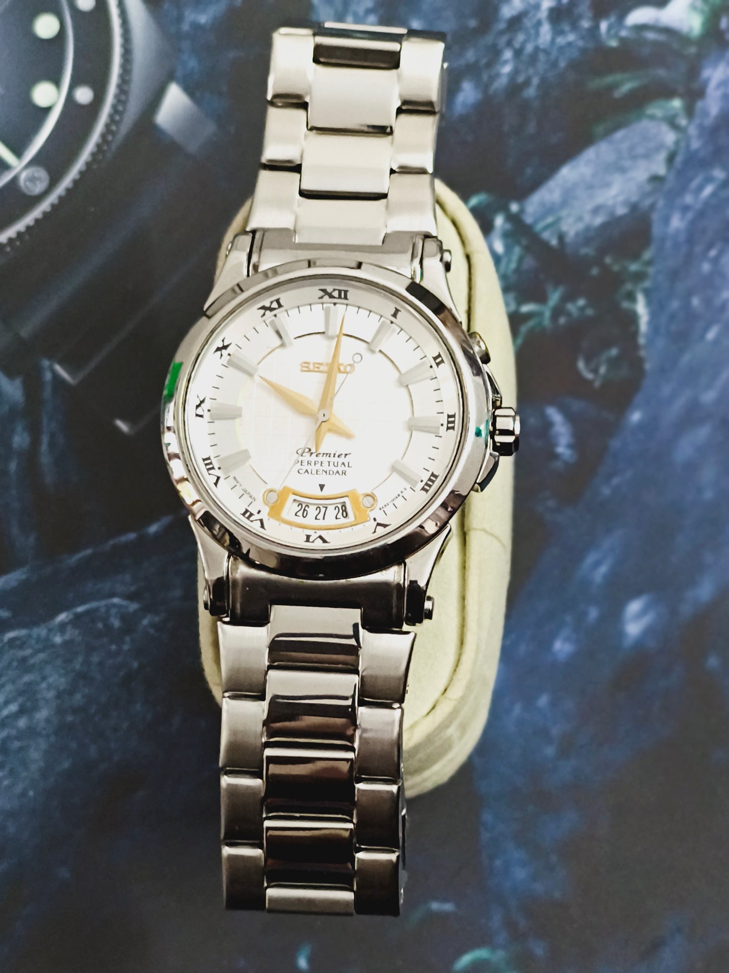 Seiko Premier Perpetual Calendar Watch, SNQ Series, Neo-Vintage
