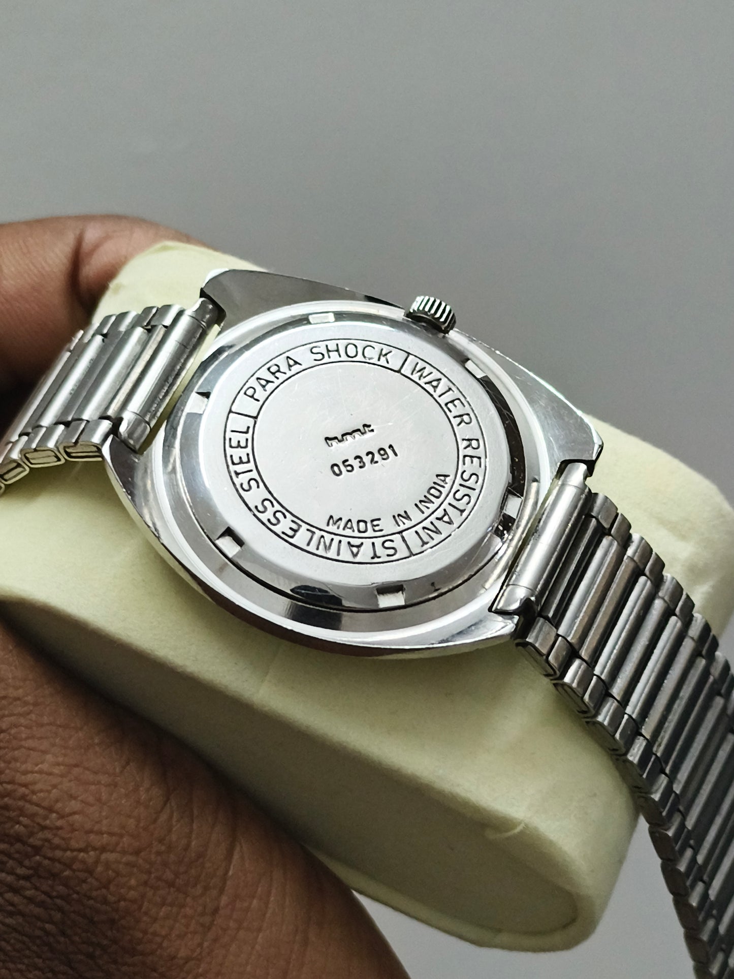 HMT Kohinoor Mechanical Hand-wound Watch with Black Dial