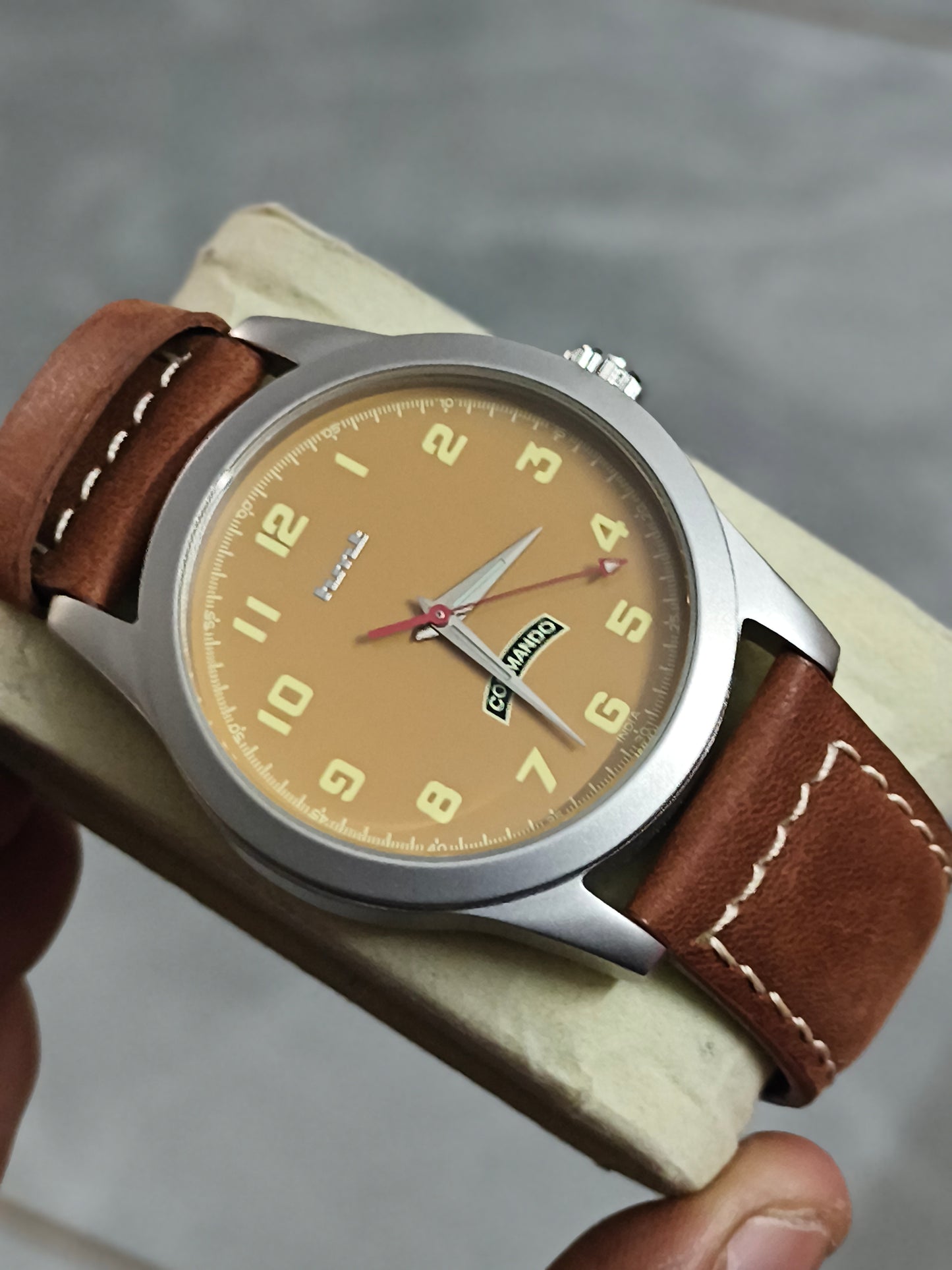 HMT Commando Automatic Watch, Mint/NOS Condition with Full Kit