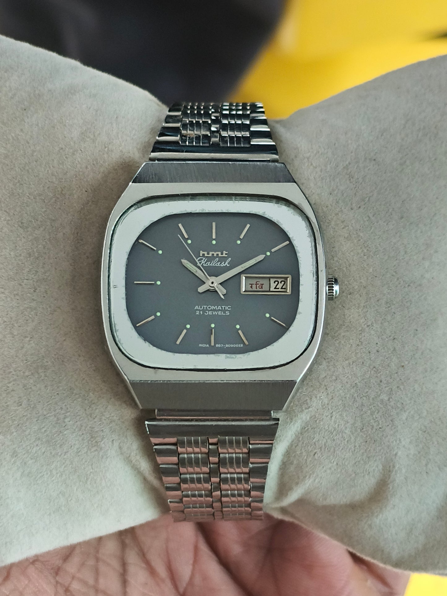 HMT Kailash Automatic Vintage Watch with Black Dial