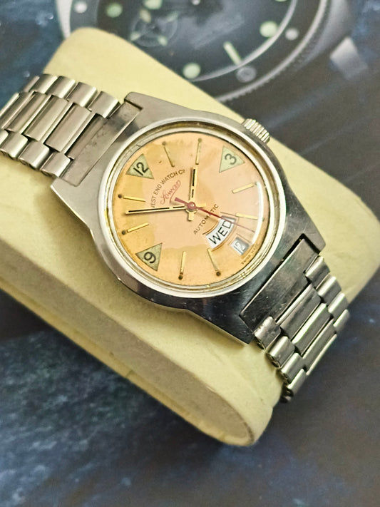 West End Sowar Day Date Automatic Vintage Watch with a Copper-toned Dial